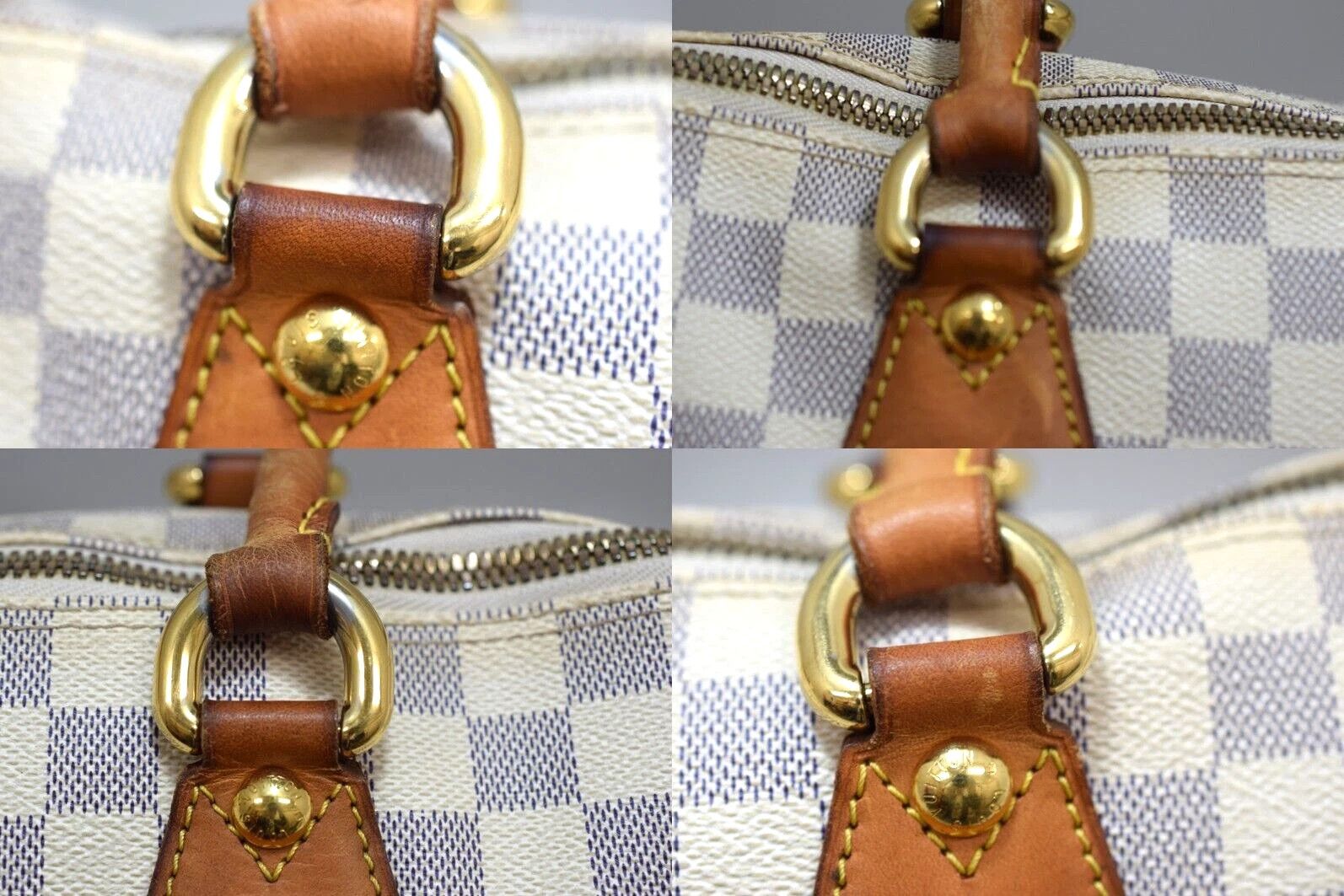 Louis Vuitton Auth Louis Vuitton Saleya MM Tote Bag Azur Canvas N51185 Size ONE SIZE - 7 Thumbnail