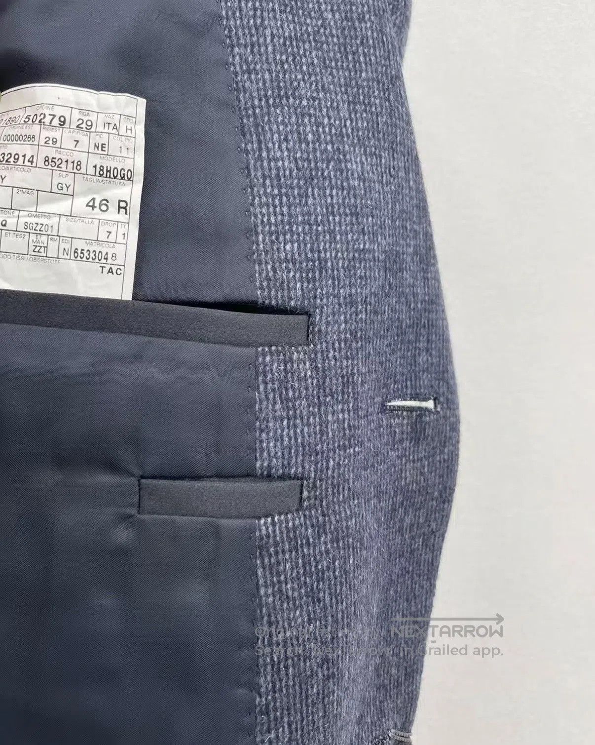 Z Zegna Gray Textured Single. Size US S / EU 44-46 / 1 - 8 Thumbnail