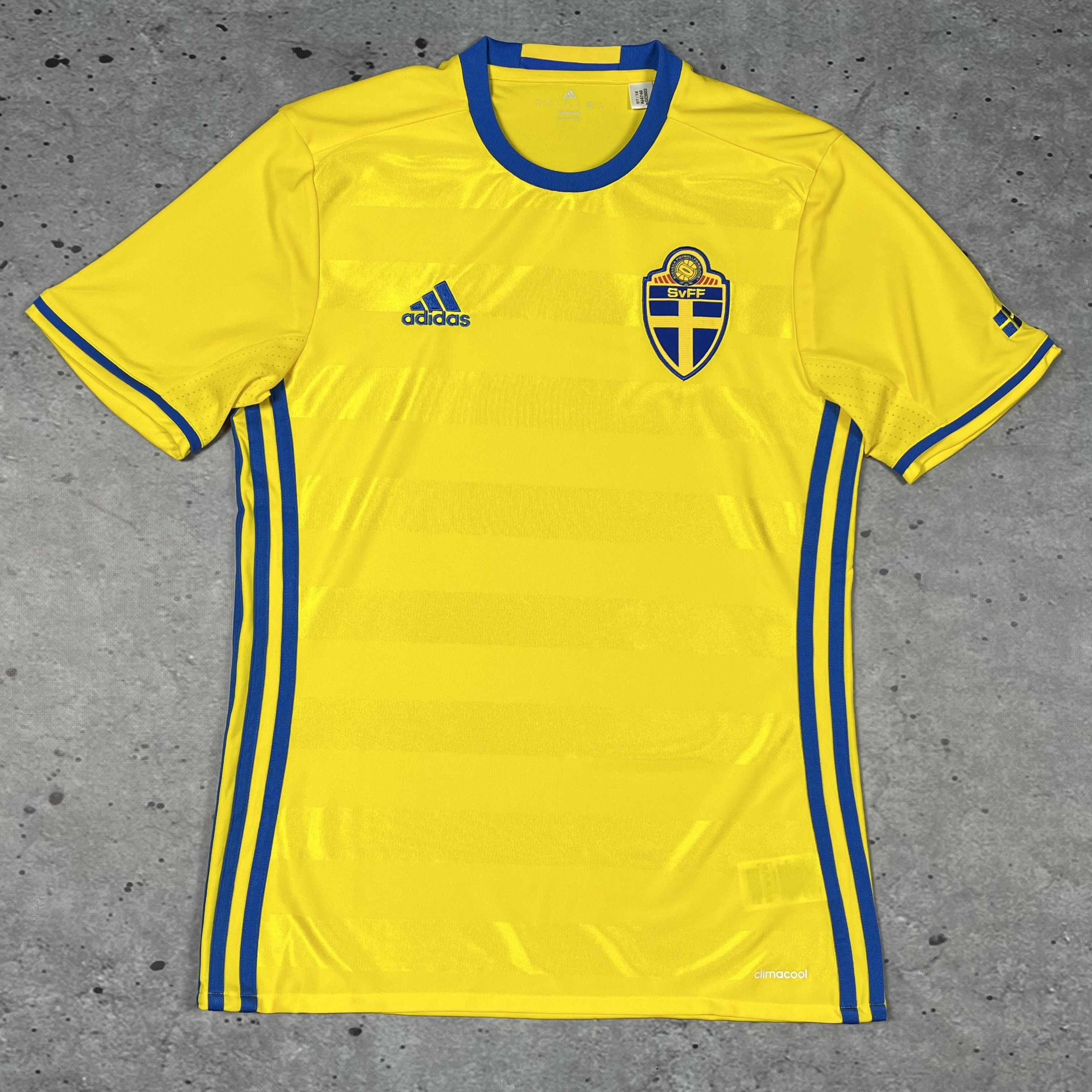 Sweden Adidas 2016-2027 Football Jersey