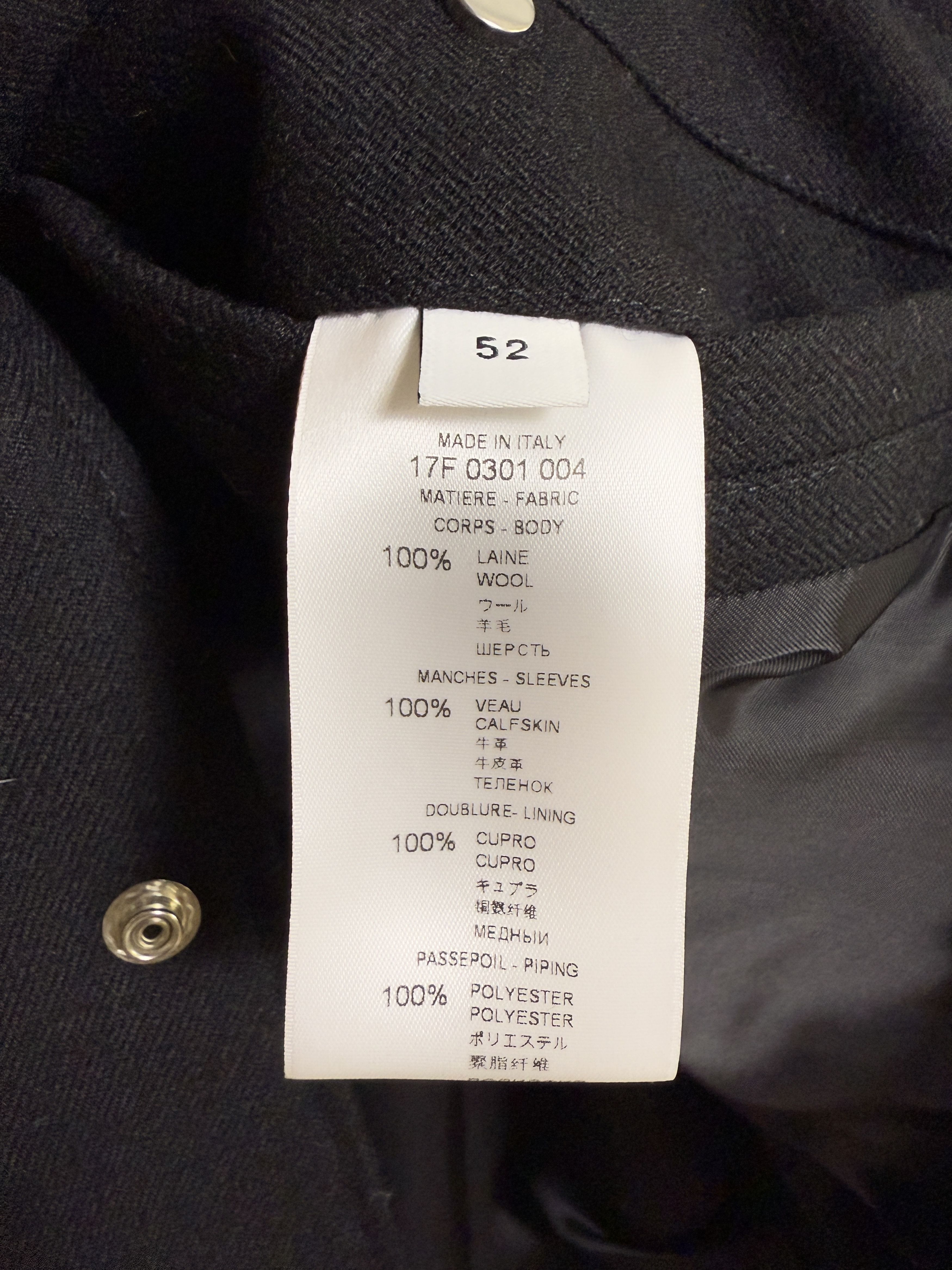 Givenchy 2017 $3.4k Givenchy Paris Leather Bomber Jacket Size US L / EU 52-54 / 3 - 4 Thumbnail
