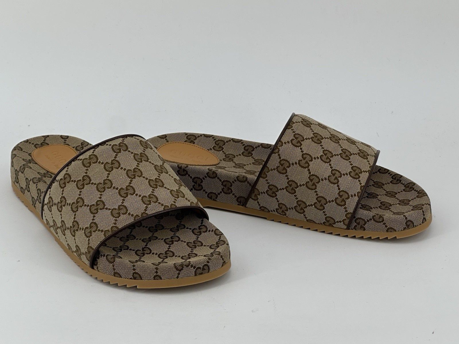 Gucci New Gucci Silde Men's GG Canvas Size-EU-47/US-14/UK-13 Size US 14 / EU 47 - 10 Thumbnail