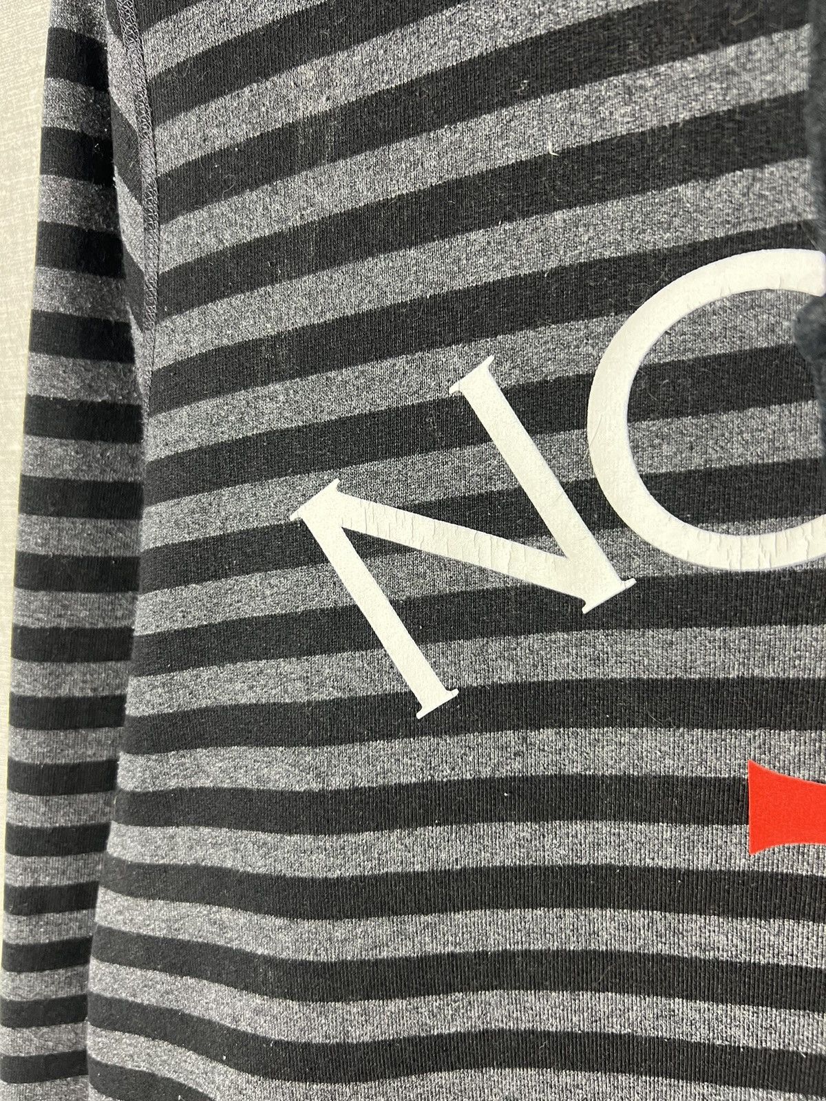 Noah Noah Cross Logo Print Striped Fleece Cotton Hoodie Size US S / EU 44-46 / 1 - 9 Thumbnail