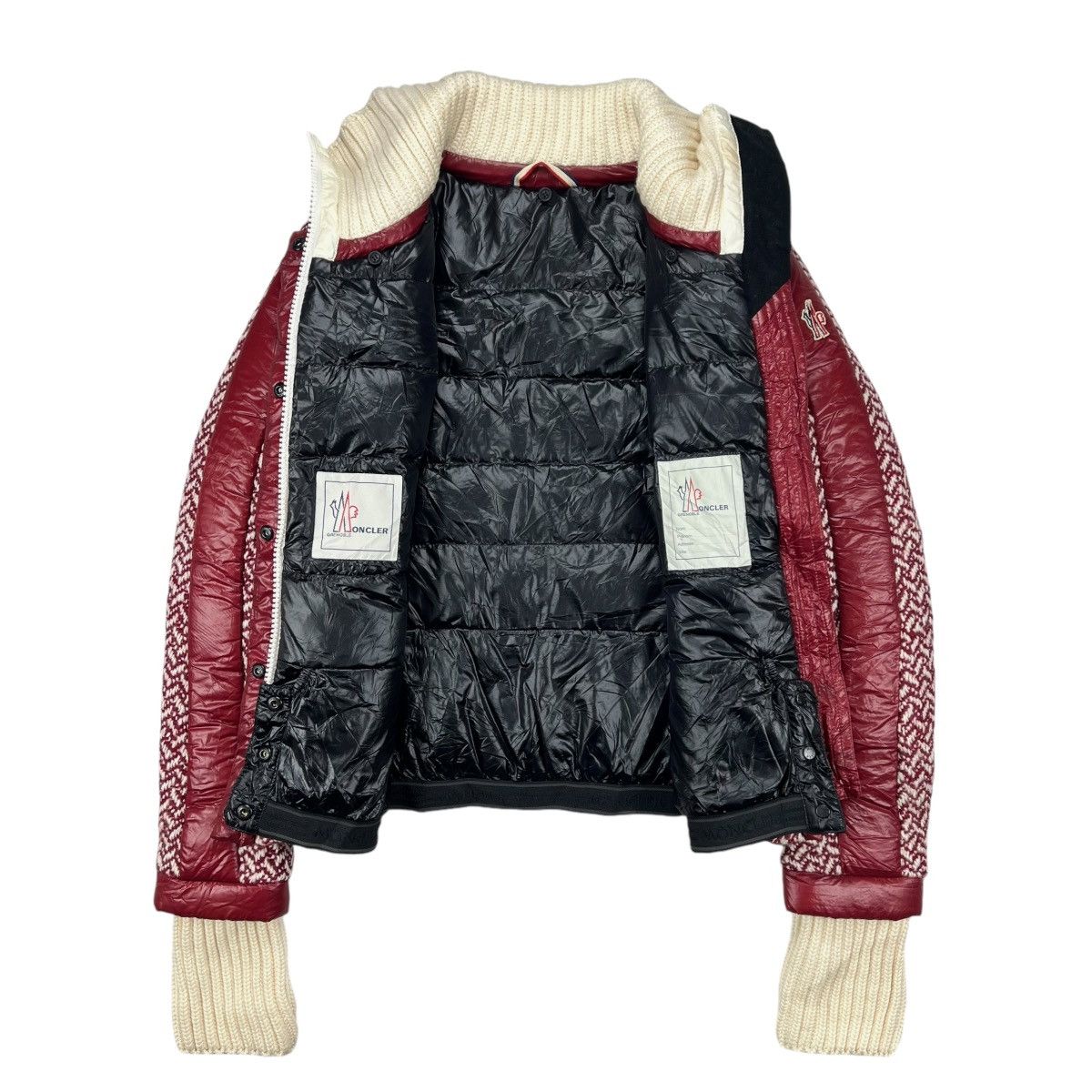 Moncler Grenoble Red Moncler Grenoble Penny Tweed Wool Down Jacket Size XS / US 0-2 / IT 36-38 - 3 Thumbnail