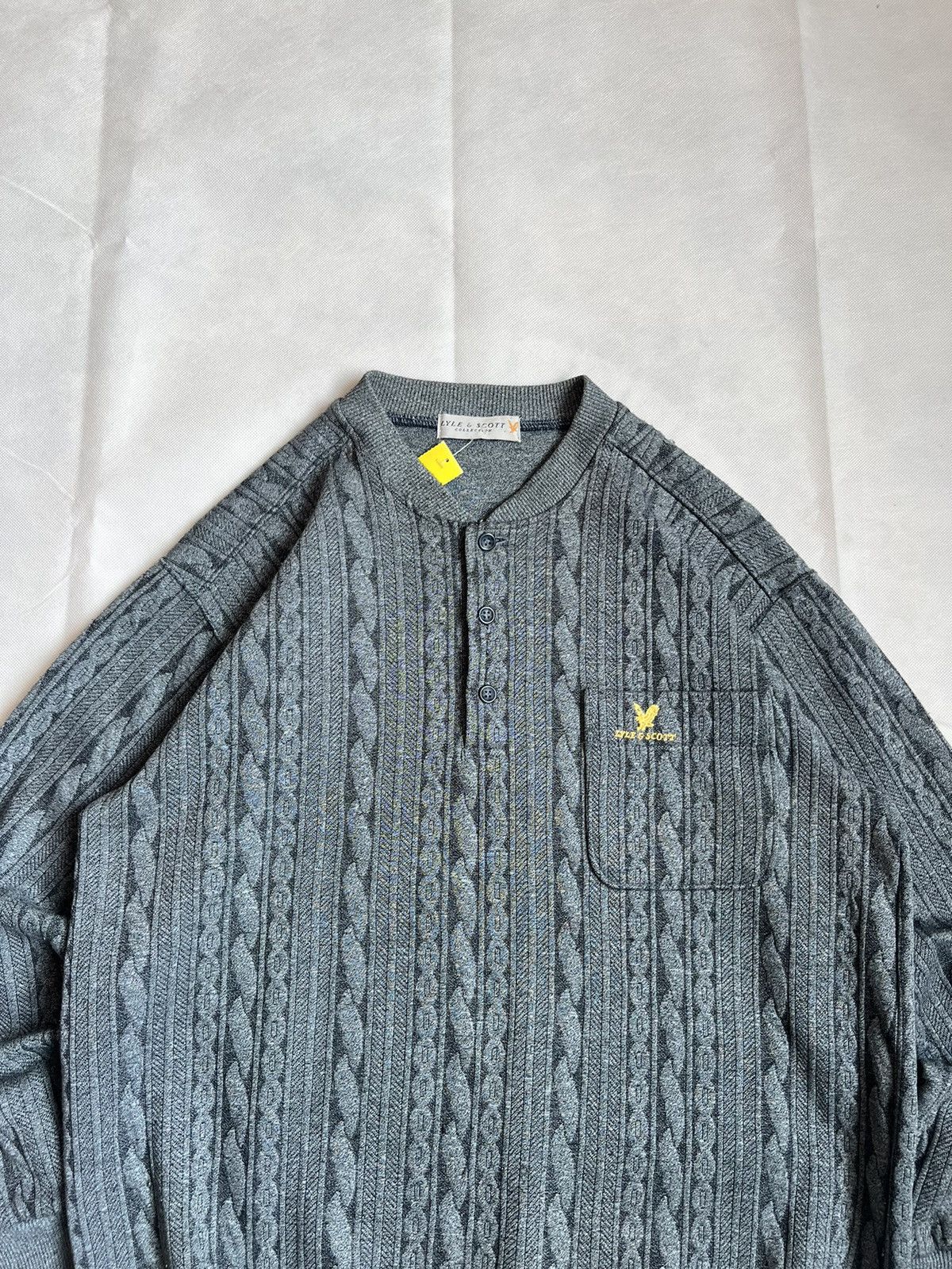 Lyle & Scott Vintage Lyle & Scott Small Logo Cable Knit Sweater Size US L / EU 52-54 / 3 - 6 Thumbnail