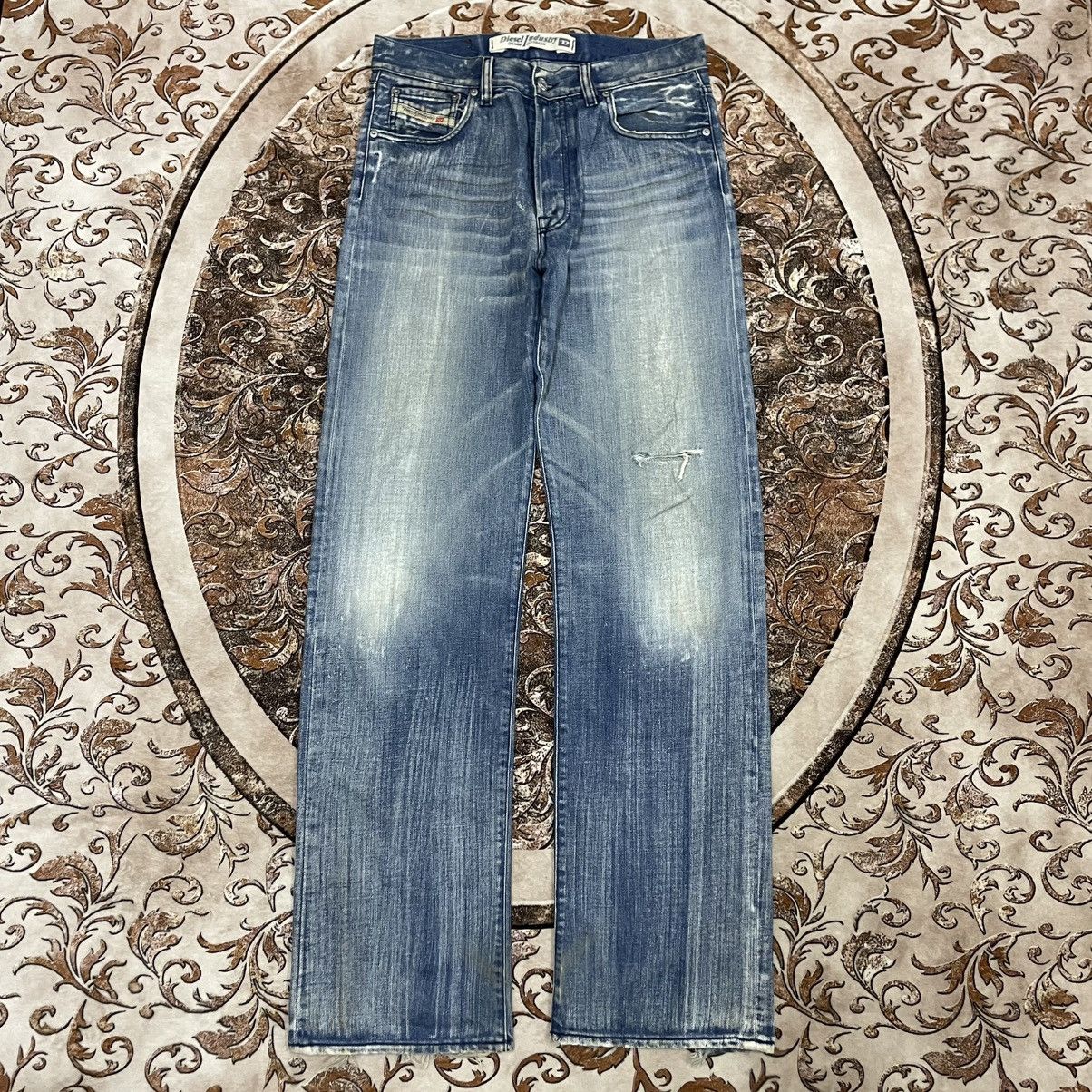 Diesel 🔥Vintage Diesel Industry Stoned Washed Ripped Distress Jeans Size US 32 / EU 48 - 1 Thumbnail