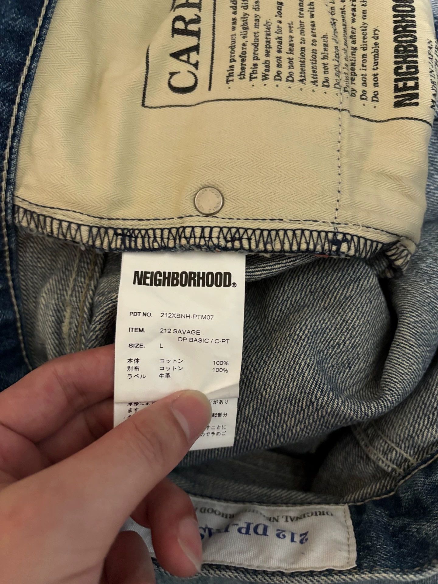 Neighborhood NEIGHBORHOOD 21AW SCRATCH SAVAGE Blue L Oil Patched Jeans Size US 34 / EU 50 - 8 Thumbnail