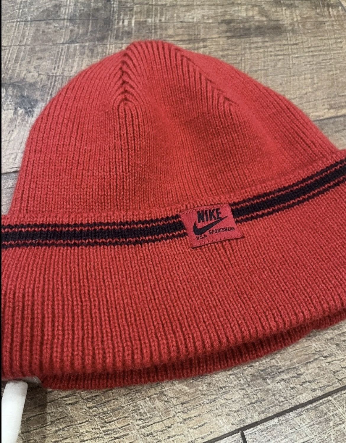 Nike NEW Vintage Y2k Nike Audio Headphones Beanie Red Tech NWOT Size ONE SIZE - 3 Thumbnail