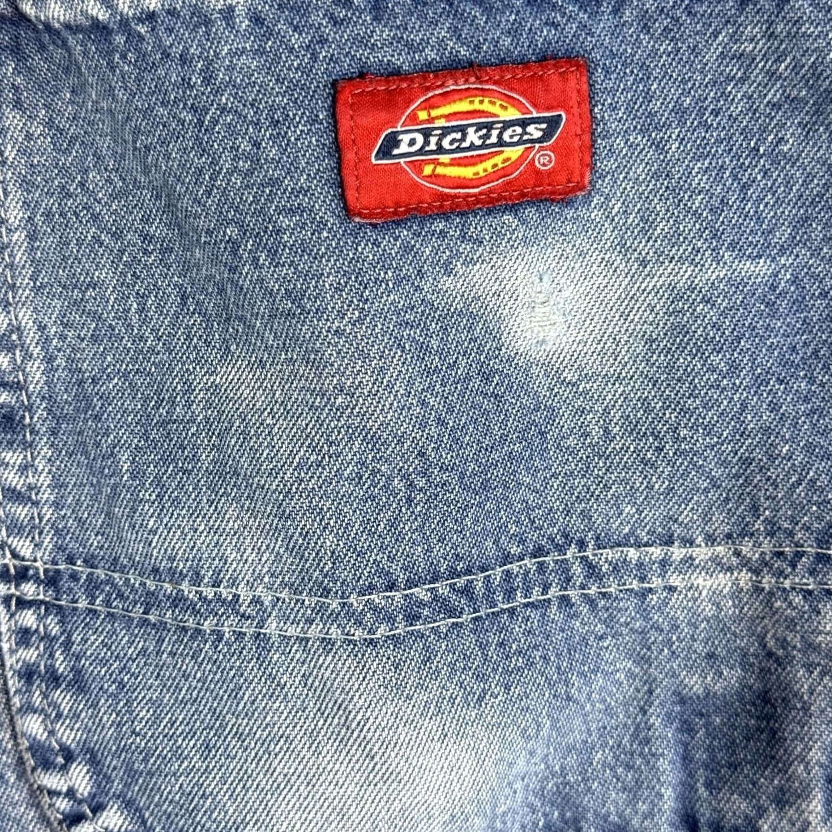 Dickies Dickies Carpenter Jeans Mens 36x32 Light Wash Denim Workwear Hammer Loop Utility Jeans Size US 36 / EU 52 - 3 Thumbnail