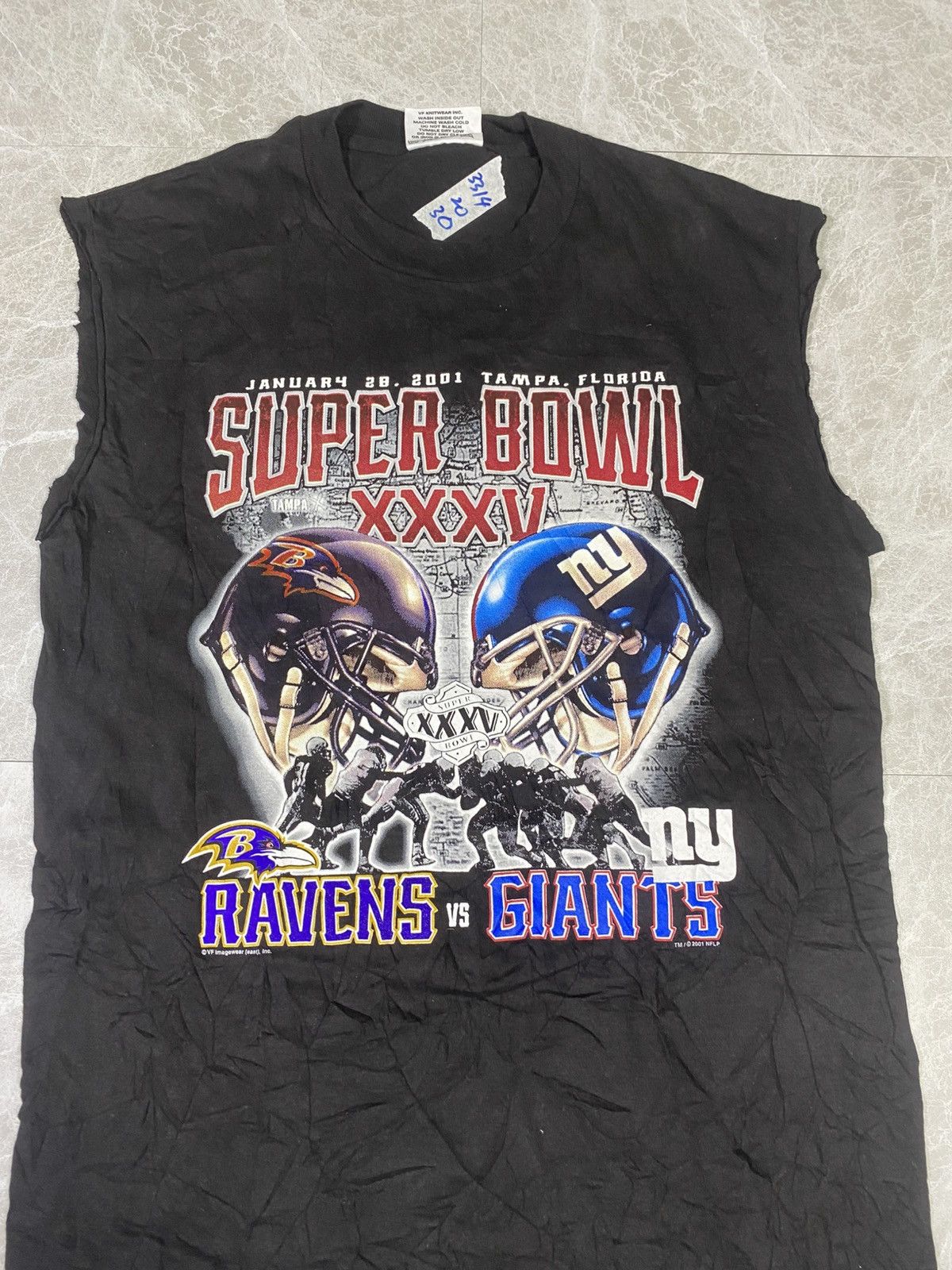 Vintage Super bowl RAVEN VS gaint size m big logo 3314 Size US M / EU 48-50 / 2 - 2 Thumbnail