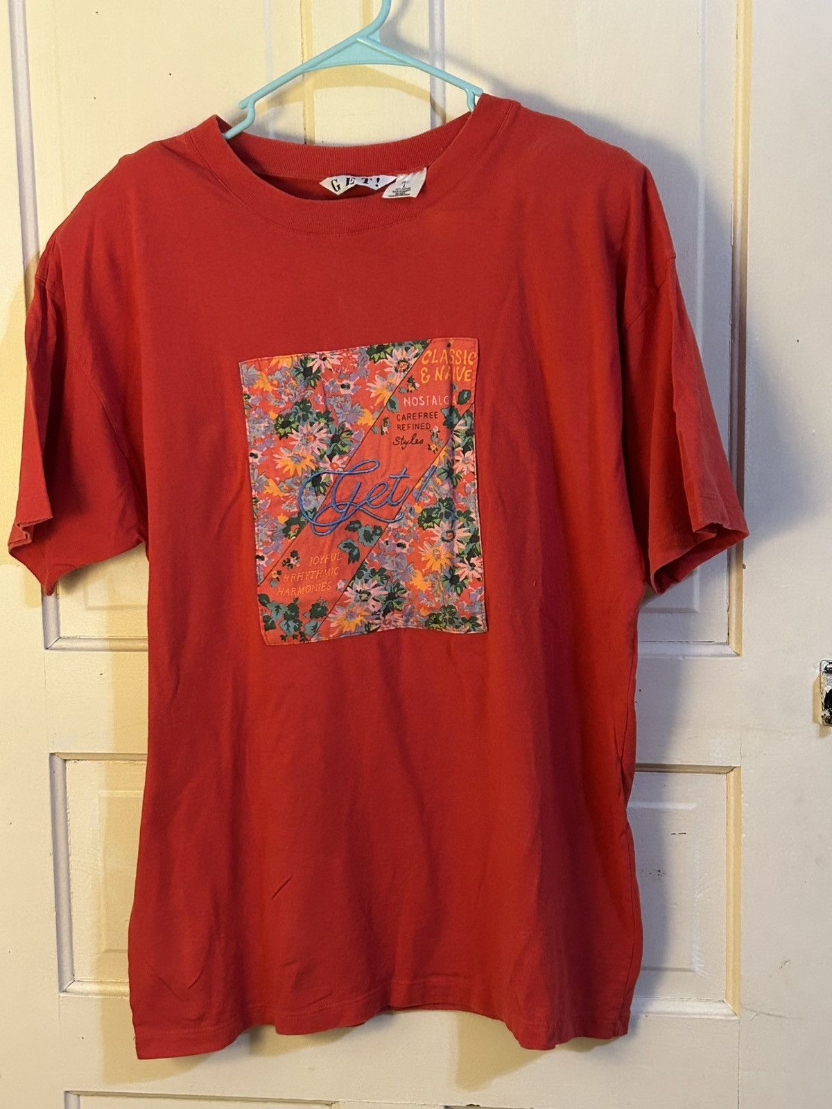 Other vintage red t-shirt branded as "GET!" Size large Size L / US 10 / IT 46 - 1 Thumbnail