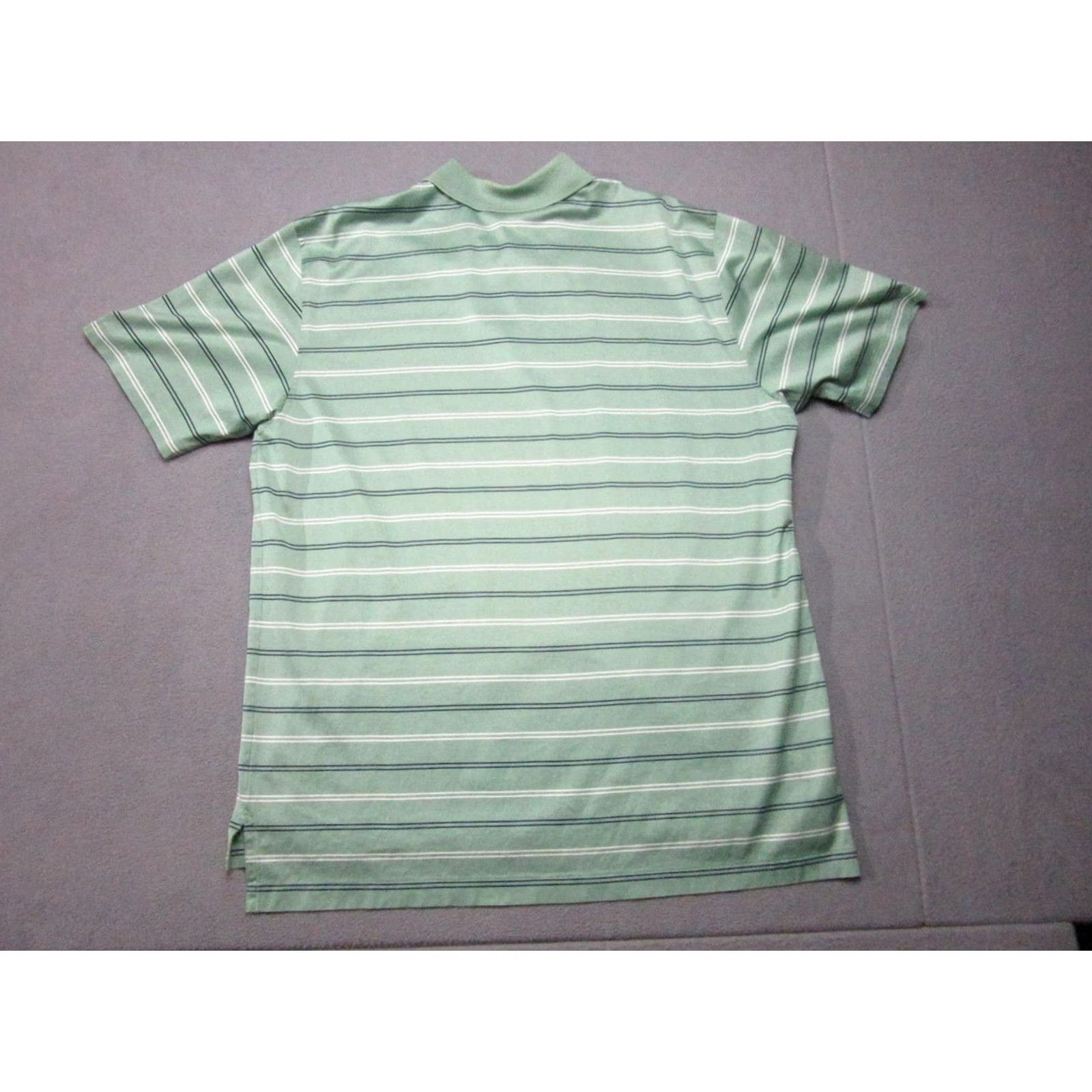 Brooks Brothers Brooks Brothers Polo Shirt Mens XL Green Striped Performance Knit Casual Golf Short Sleeve Shirt Mens XL Green Striped Polo Size US XL / EU 56 / 4 - 6 Thumbnail