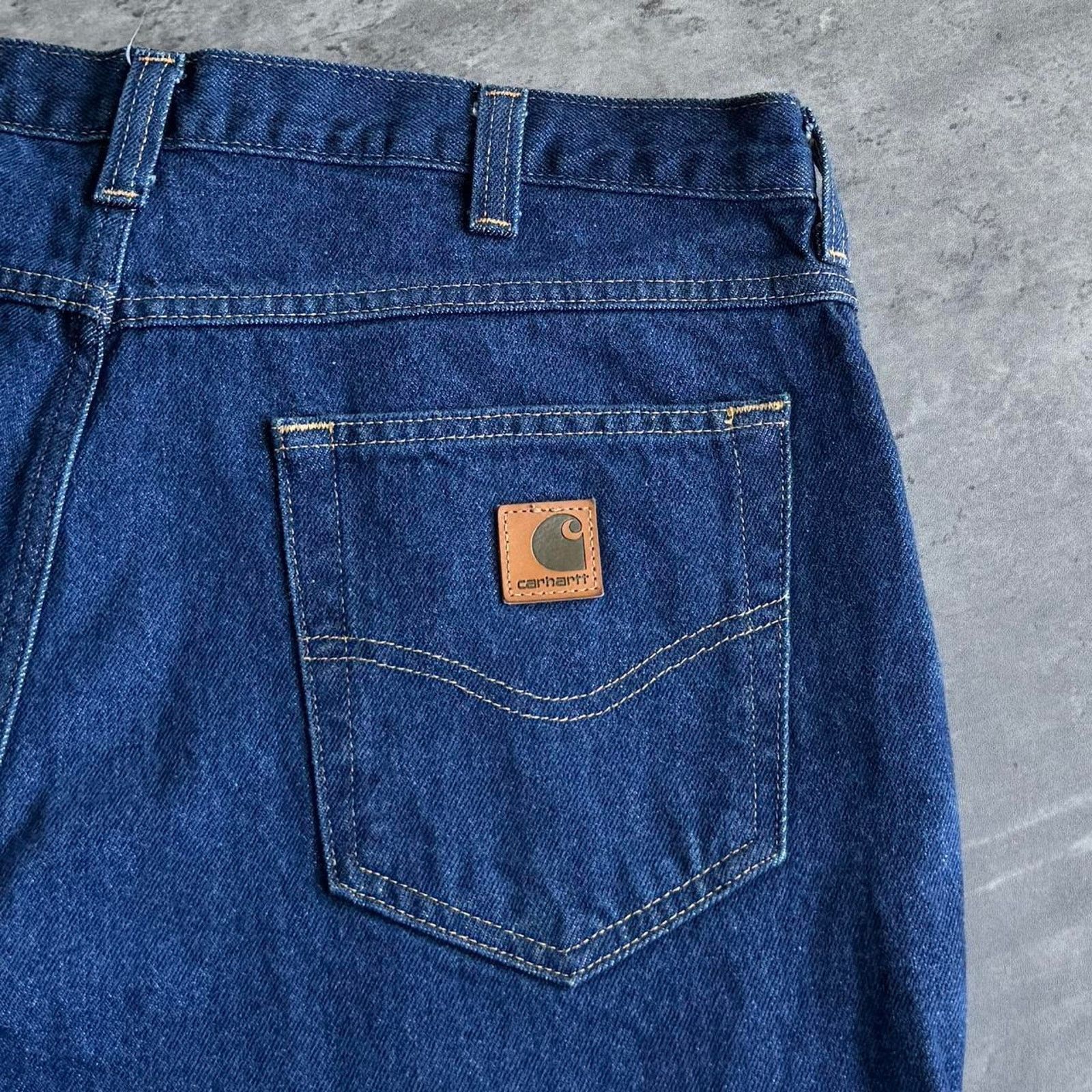 Carhartt × Carhartt Wip × Vintage Vintage Y2K Carhartt Relaxed Fit Baggy Carpenter Denim Jeans Size US 36 / EU 52 - 3 Thumbnail