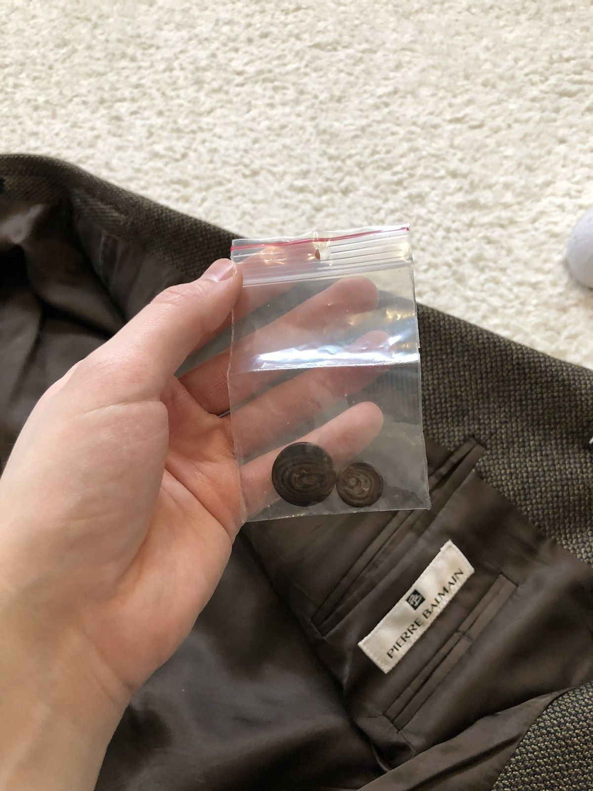 Balmain × Pierre Balmain Wool Blazer Pierre Balmain + spare buttons Size US L / EU 52-54 / 3 - 6 Thumbnail
