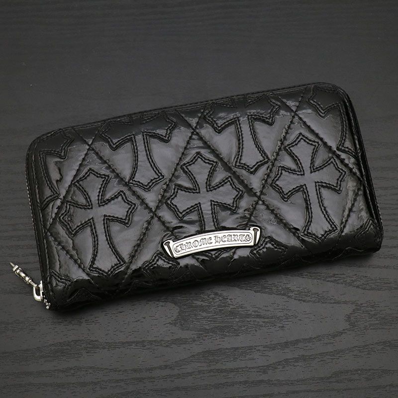 Chrome Hearts Chrome Hearts Quilted Zip Wallet Size ONE SIZE - 1 Thumbnail