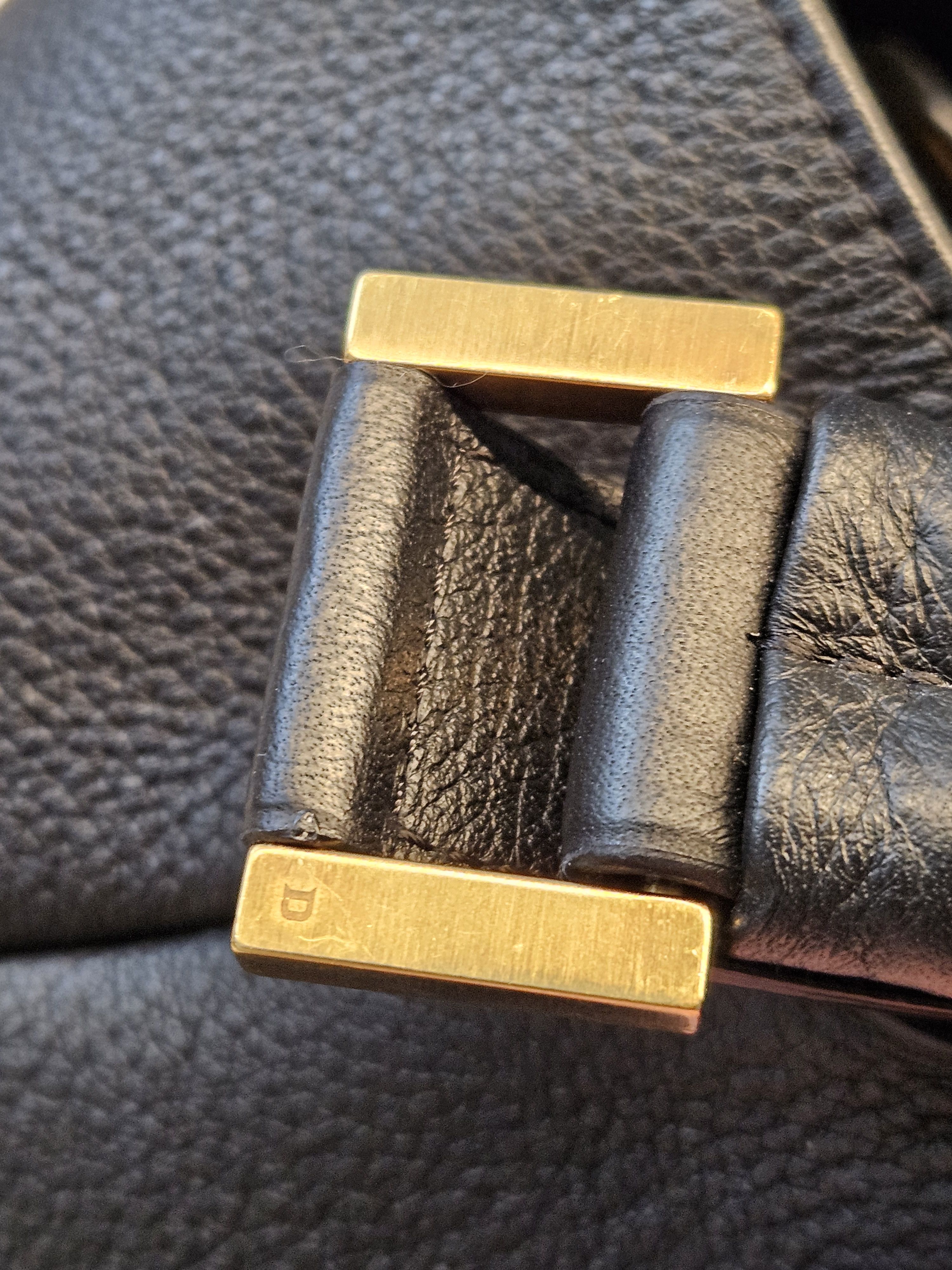 Delvaux DELVAUX Louise PM Black Grained Leather Shoulder Bag Size ONE SIZE - 24 Thumbnail