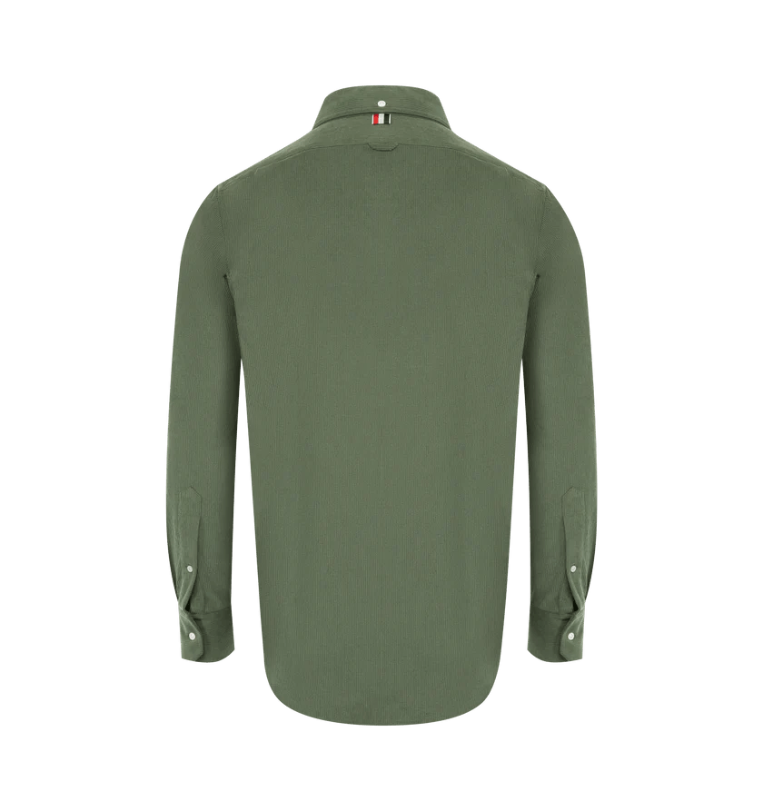 Thom Browne o1h1sh11225 Wale Corduroy Shirt in Light Green Size US XXL / EU 58 / 5 - 2 Thumbnail