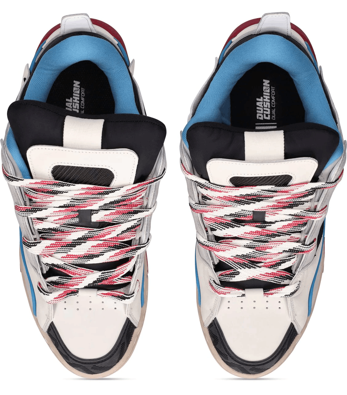 Li-Ning Li Ning White Blue Red Leather Vuitton Curb Sneakers Size US 10.5 / EU 43-44 - 4 Thumbnail