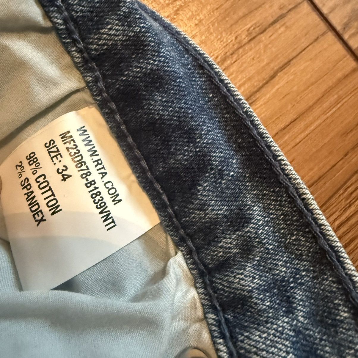 Rta RTA Slate Vintage Indigo Cargo Denim Size US 34 / EU 50 - 4 Thumbnail