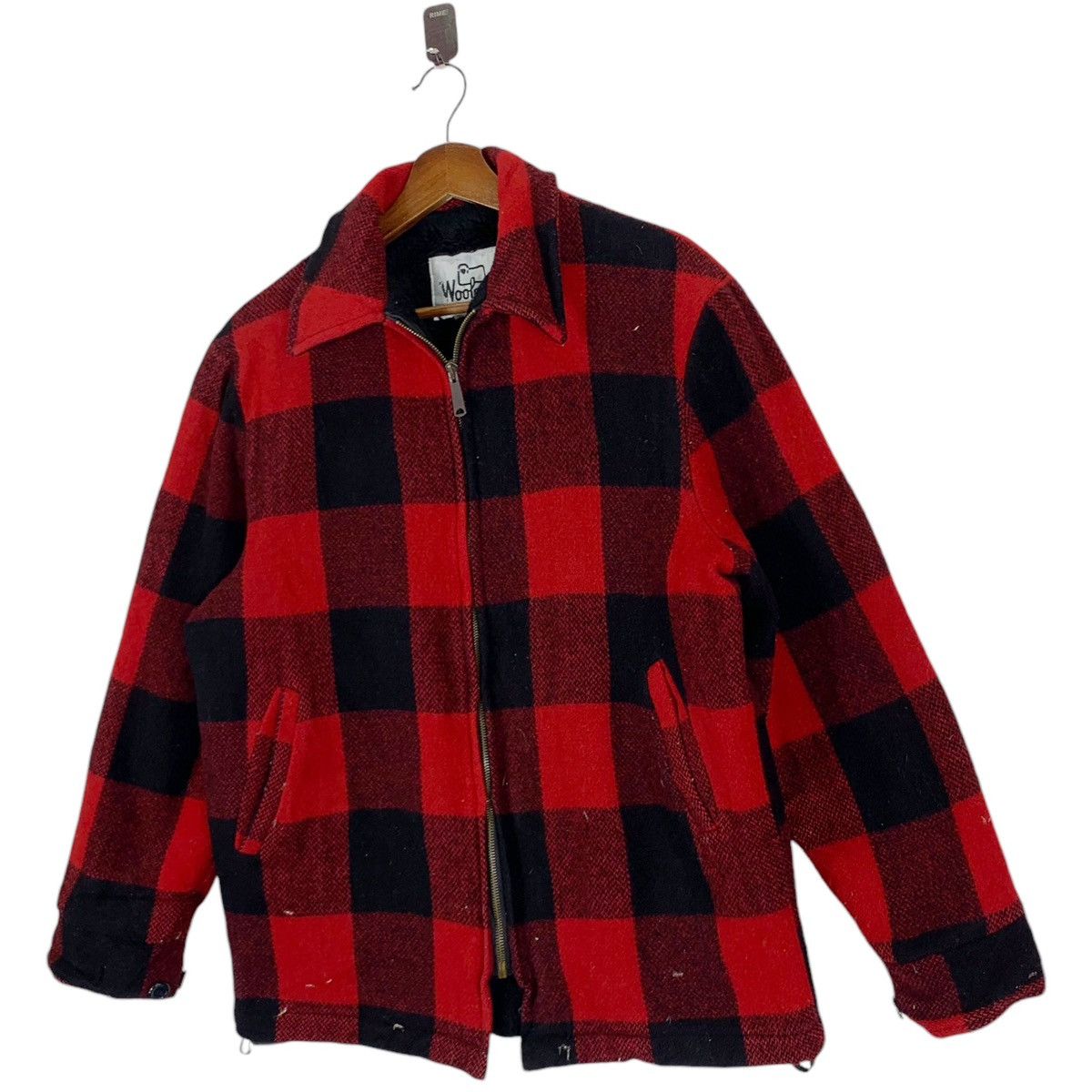 Woolrich Woolen Mills ⚡️🔥 VINTAGE WOOLRICH RED TARTAN WOOL ZIPPER JACKET Size US M / EU 48-50 / 2 - 2 Thumbnail