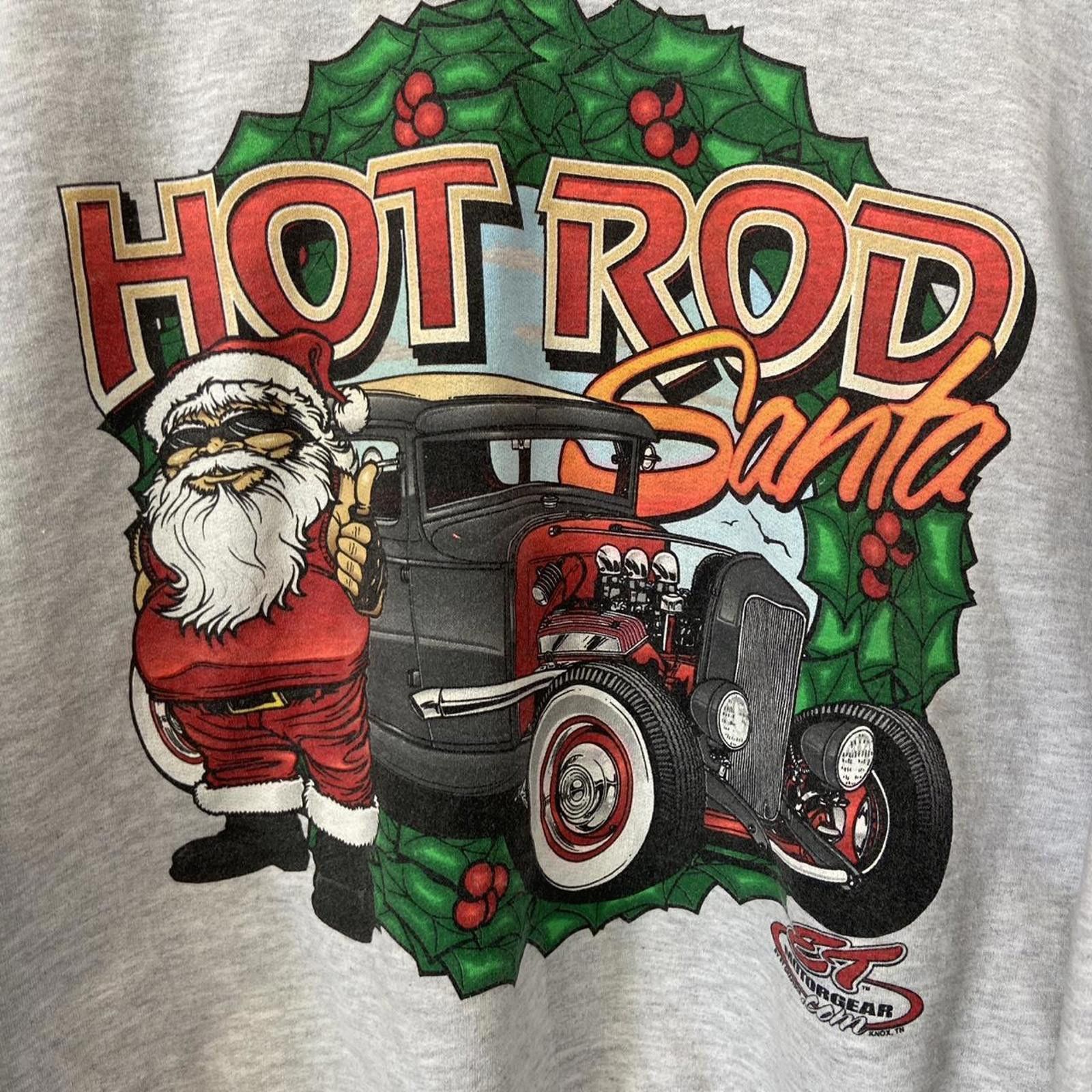 Jerzees Vtg Jerzees Hot rod Santa crewneck sweatshirt size size xl Size US XL / EU 56 / 4 - 2 Thumbnail