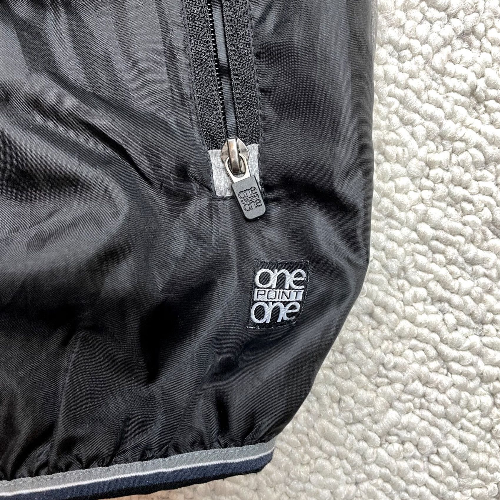 Vintage VINTAGE? No — One Point One Windbreaker Jacket Mens S Gray Hooded Full Zip Pockets Light Jacket Size US S / EU 44-46 / 1 - 2 Thumbnail
