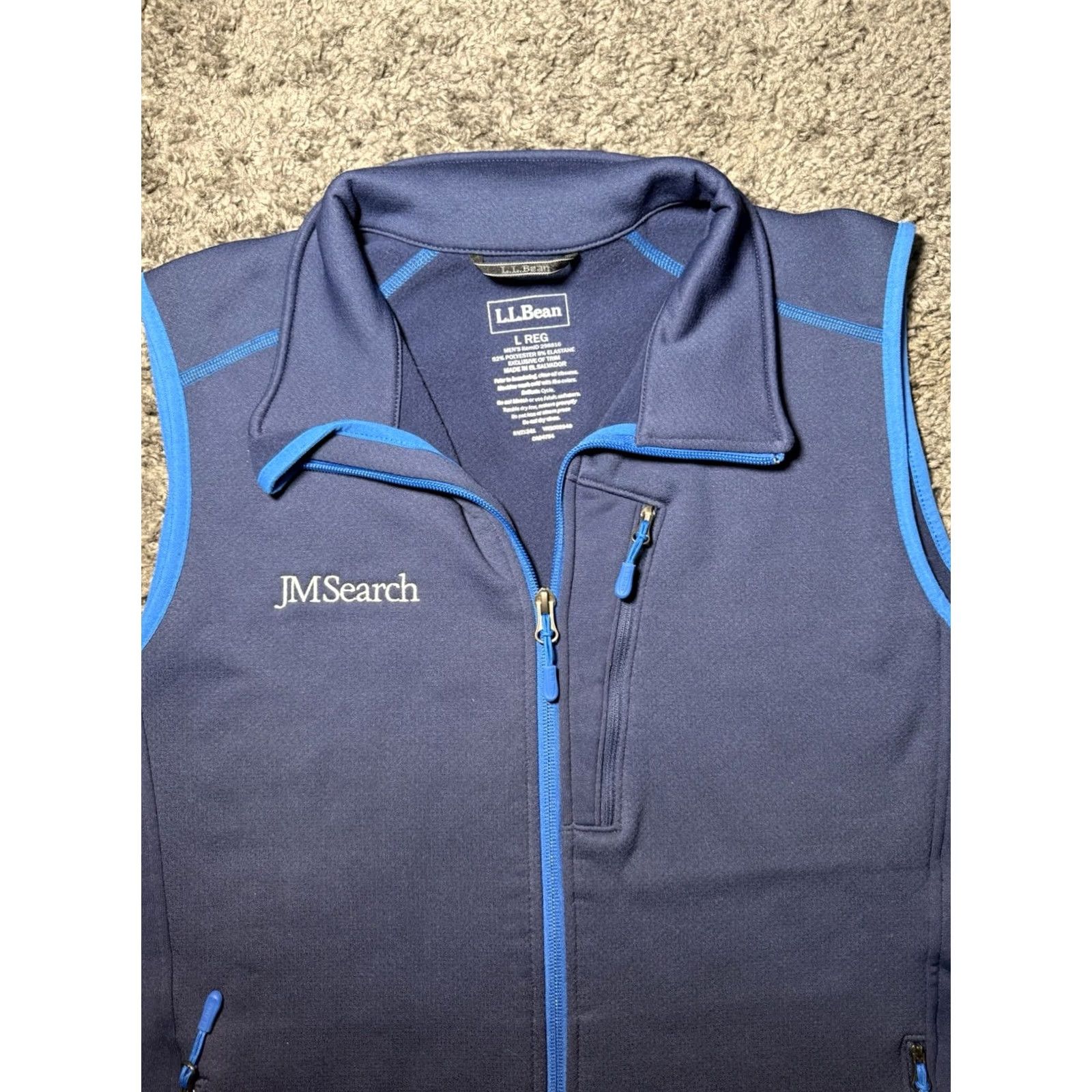 Vintage L.L. Bean Fleece Vest Mens Blue Prostretch Full Zip Outdoor Business Large Vest Popular Outdoor Windbreaker Men L.L. Bean Mens Regular Size L MH Size US L / EU 52-54 / 3 - 5 Thumbnail