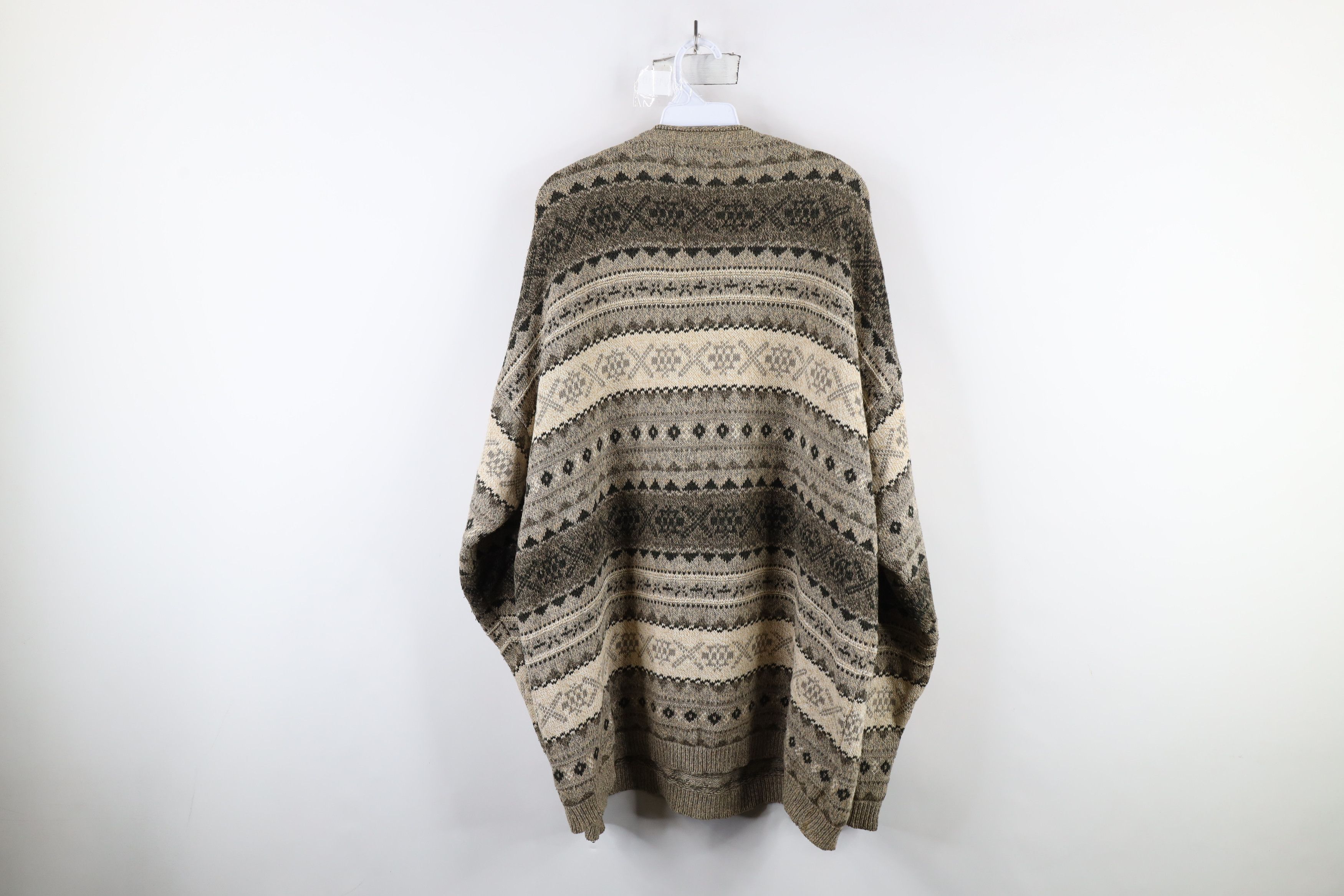 Vintage Vintage 90s Streetwear Fair Isle Knit Crewneck Sweater USA Size US XL / EU 56 / 4 - 12 Thumbnail