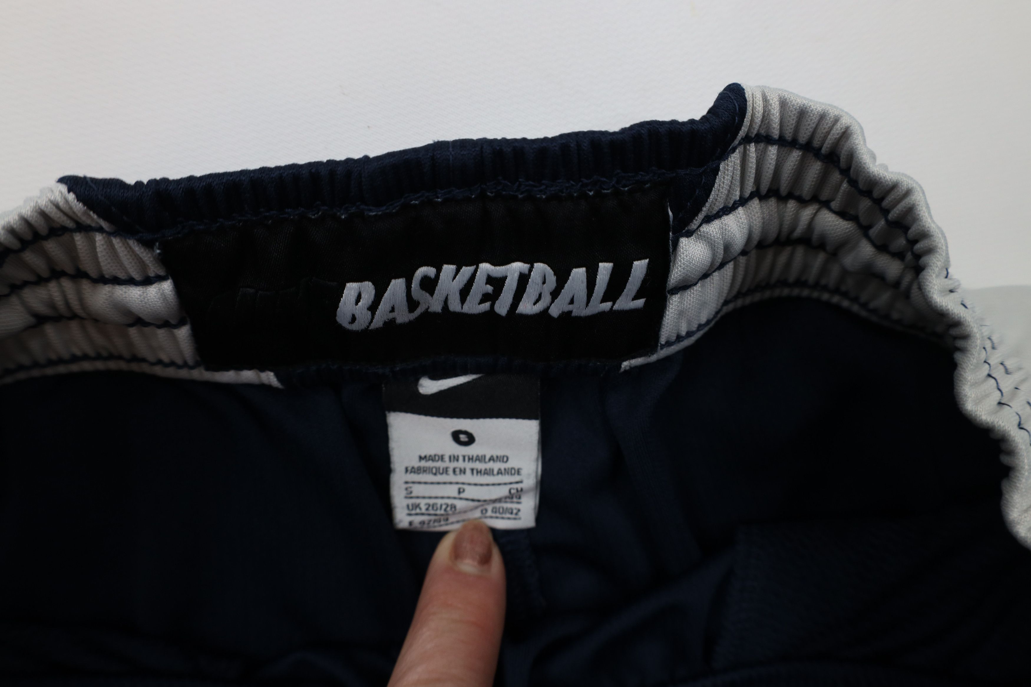 Nike × Vintage Vintage Y2K Nike Basketball Mini Swoosh Gym Shorts Blue Size US 30 / EU 46 - 8 Thumbnail