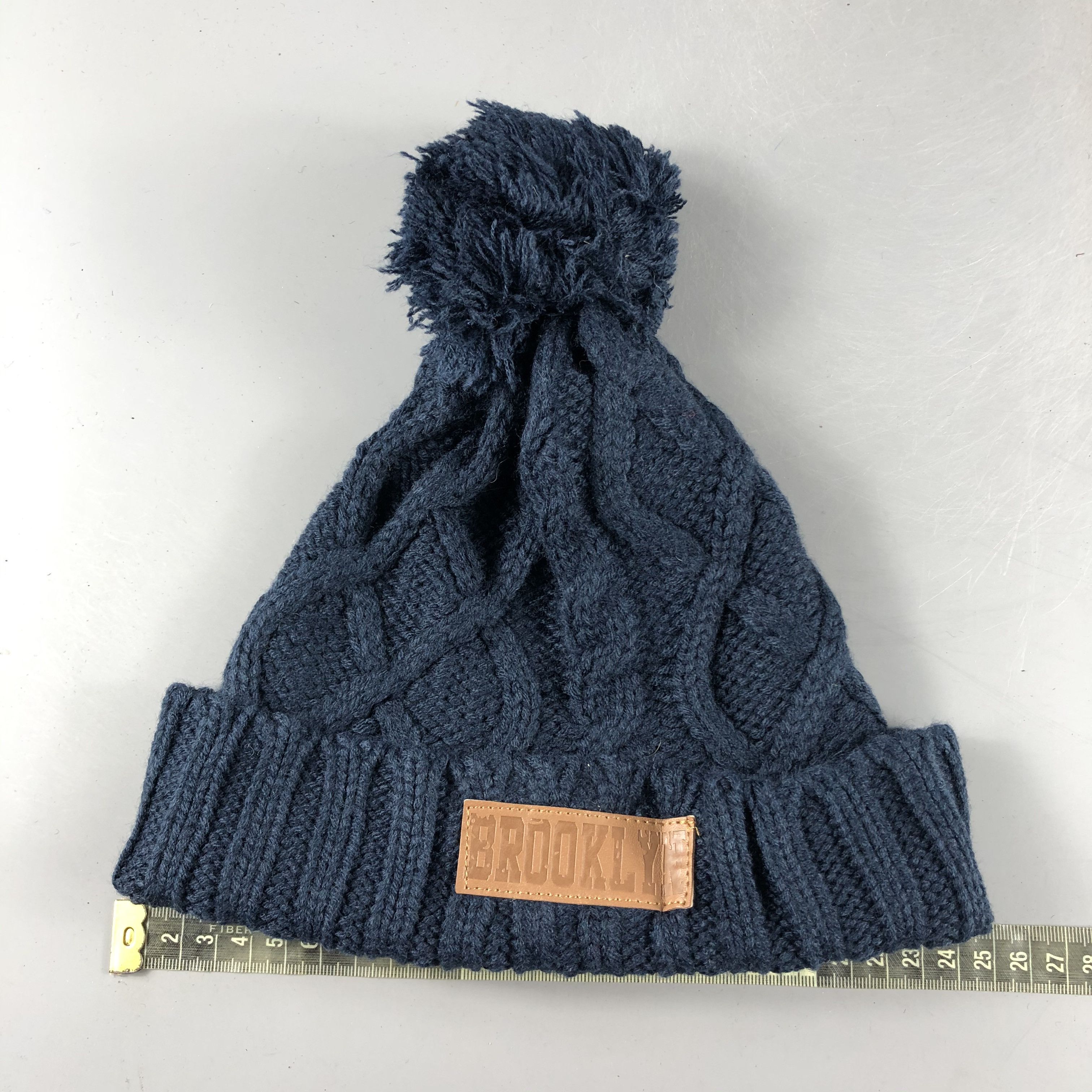 Japanese Brand × Vintage Brooklyn Aran Isle PomPom Beanie Snow Hat Snow Cap -D354 Size ONE SIZE - 3 Thumbnail