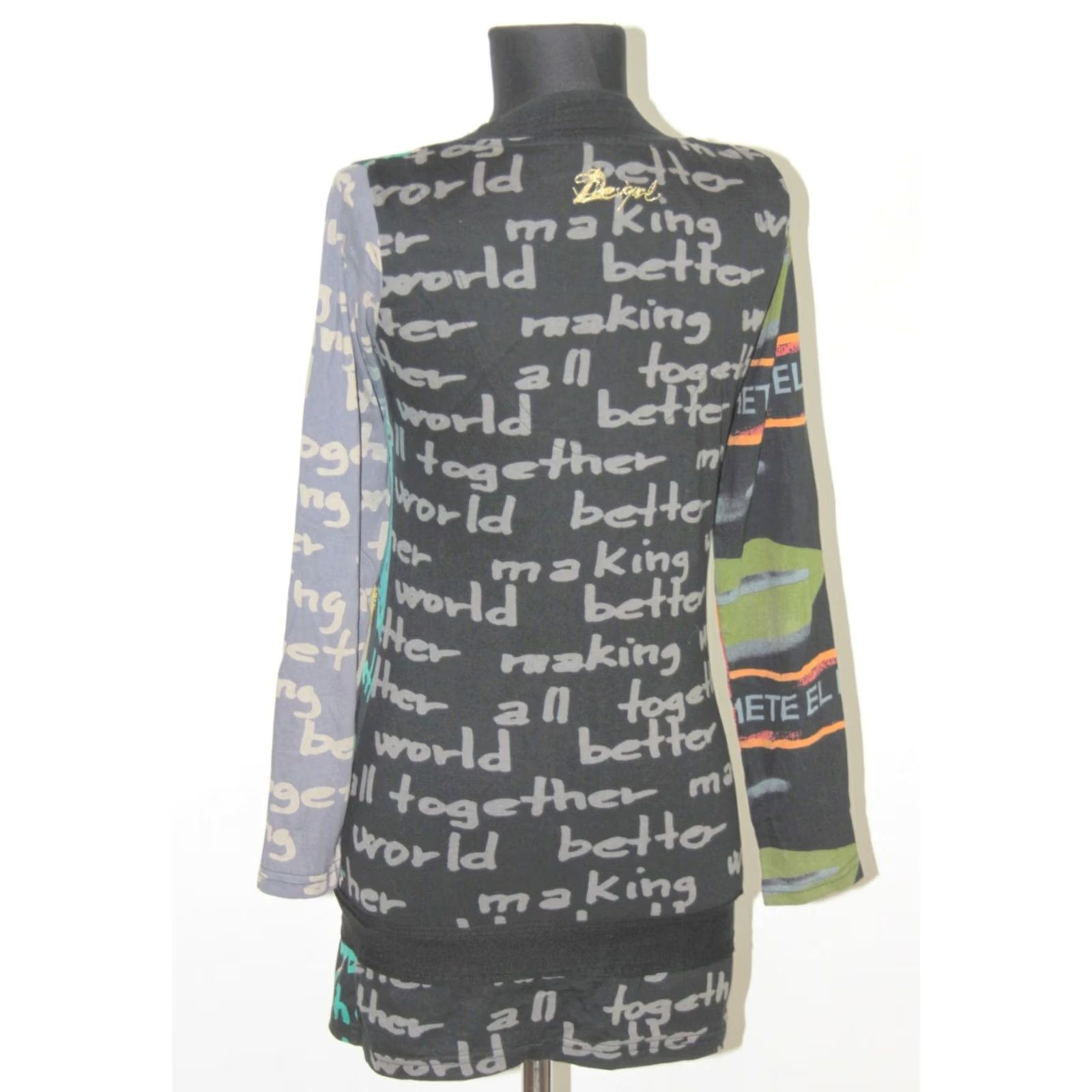 Desigual Desigual Tunic Shirt Womens M Multicoloured Cotton Long Sleeve Tunic Jumper Length 74 cm Armpit to Armpit 44 cm Shoulder to Shoulder 34 cm Womens Size M / US 6-8 / IT 42-44 - 5 Thumbnail