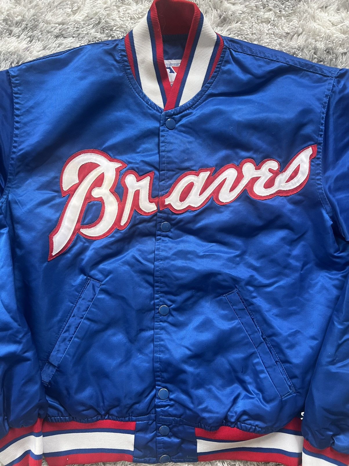 Starter Vintage Atlanta Braves Starter Jacket Size US M / EU 48-50 / 2 - 3 Thumbnail