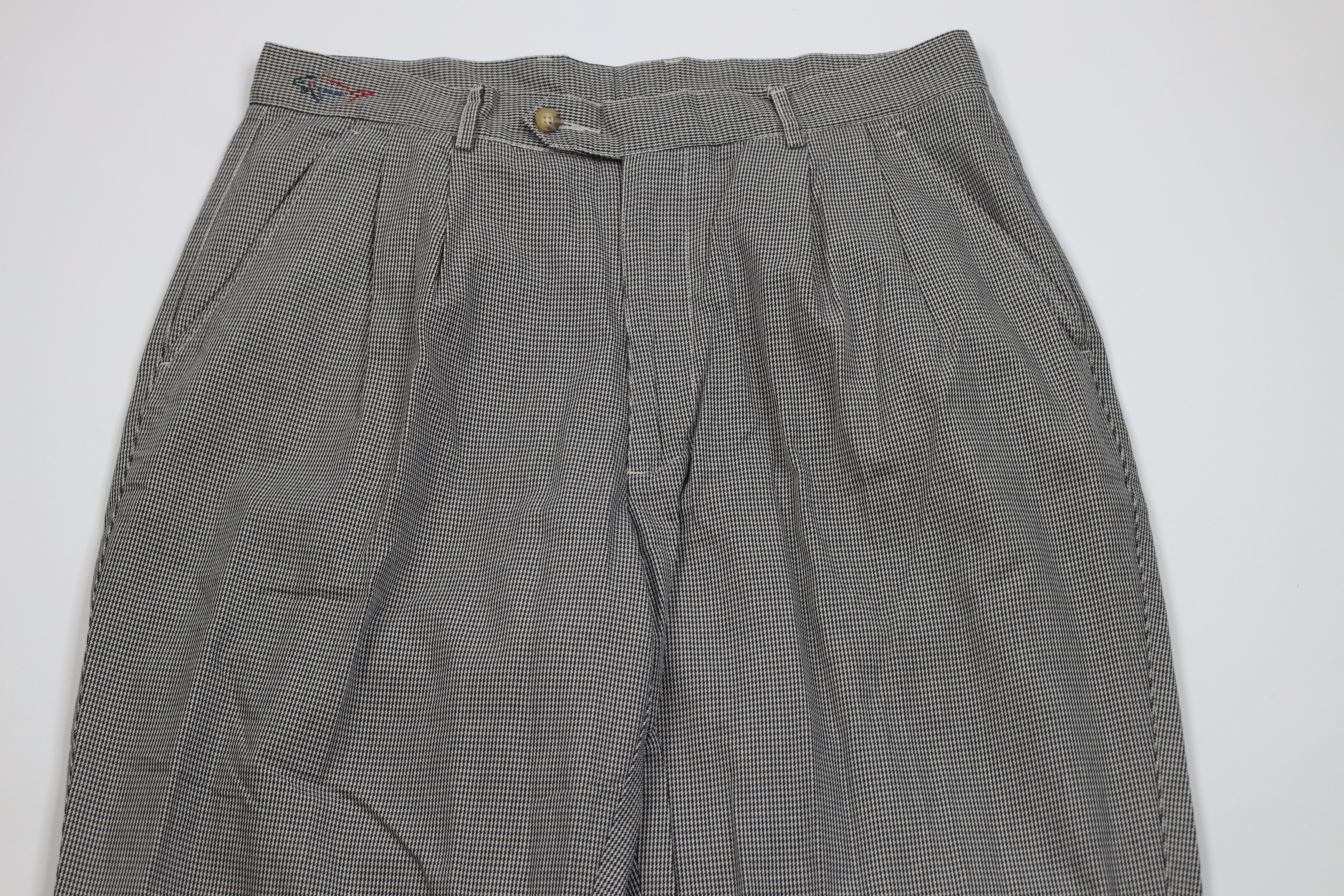 Vintage Vintage 90s Streetwear Pleated Cuffed Wide Leg Chino Pants Size US 34 / EU 50 - 2 Thumbnail