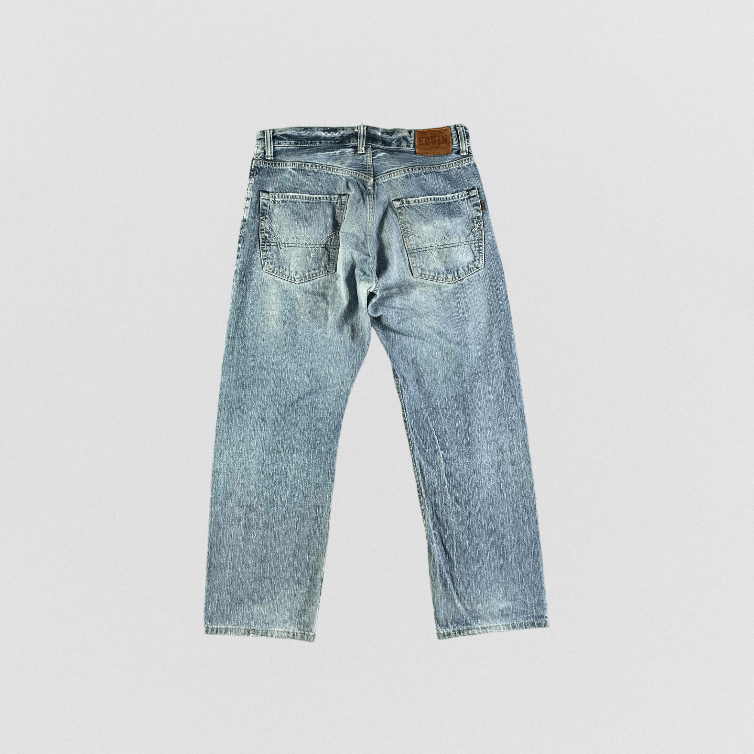 Edwin Vintage Blue Wash Edwin 505 Selvedge Jeans-JM3677 Size US 34 / EU 50 - 2 Thumbnail