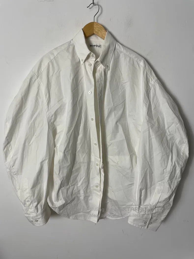 Balenciaga Balenciaga White Loose Casual Shirt Size US M / EU 48-50 / 2 - 1 Thumbnail