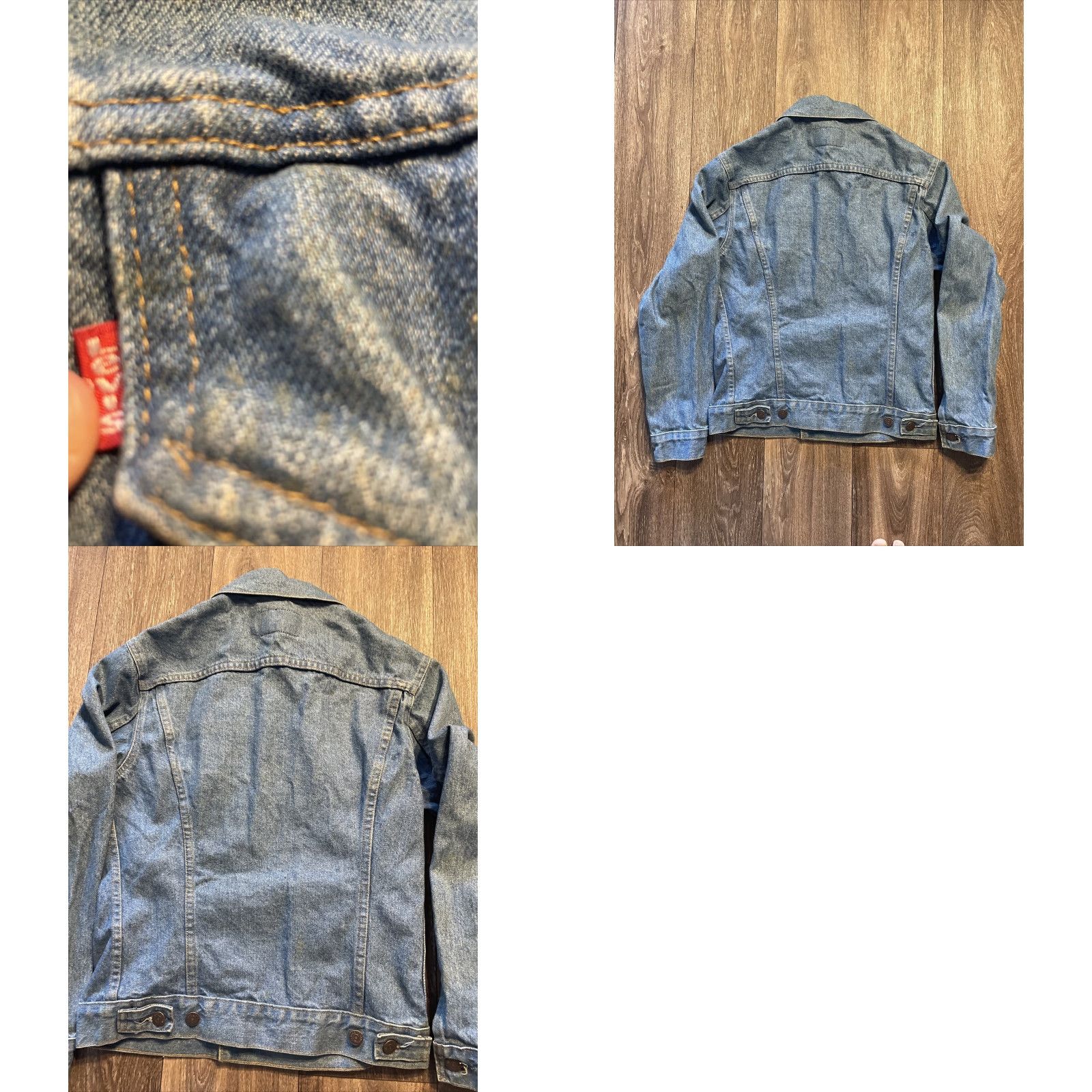 Levi's Vintage Levi's Jeans Trucker Denim Jacket Distressed Size 36r Small Size US 36 / EU 52 - 8 Thumbnail