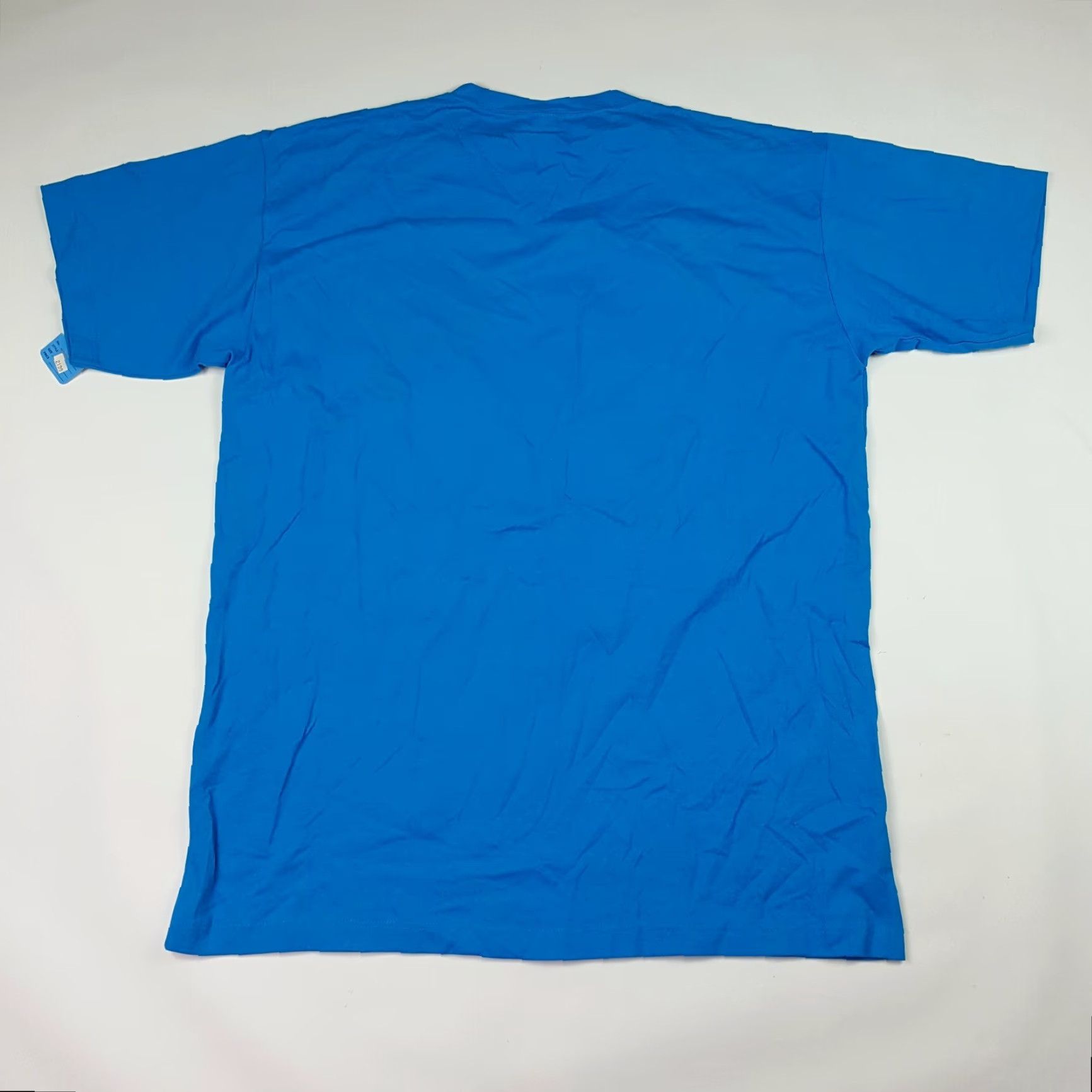 Vintage VINTAGE Airwaves T-Shirt Size 2X Blue Patchwork Short Sleeve Retro 90s Friendship Dolls Mens Size US XXL / EU 58 / 5 - 6 Thumbnail