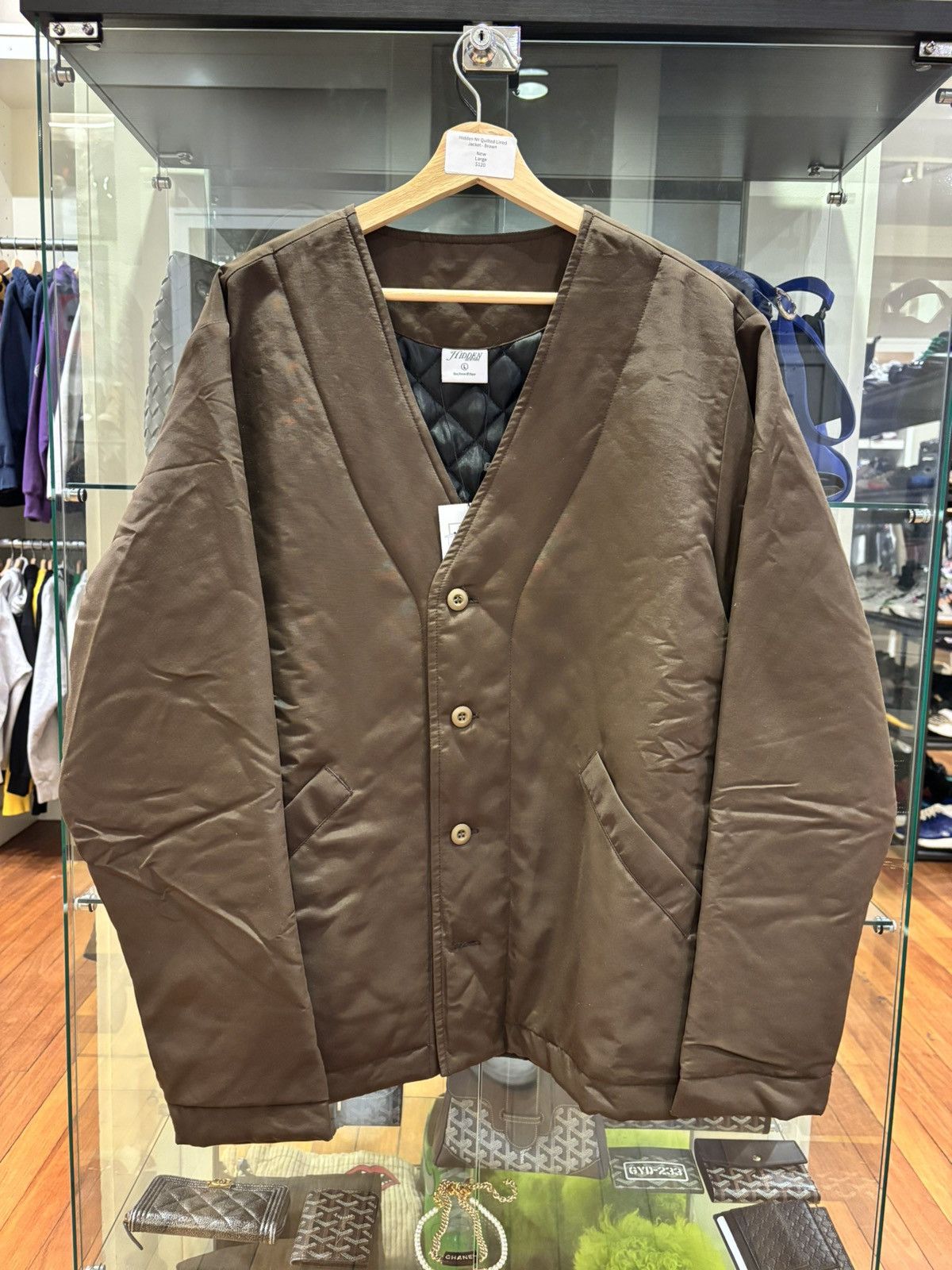 HIDDEN Hidden NY Quilted Lined Jacket - Brown Size US L / EU 52-54 / 3 - 1 Thumbnail