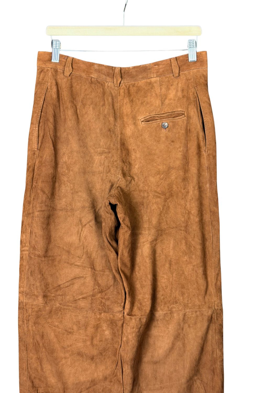 Vintage 1970s Ralph Lauren USA Suede Leather Trousers image 9