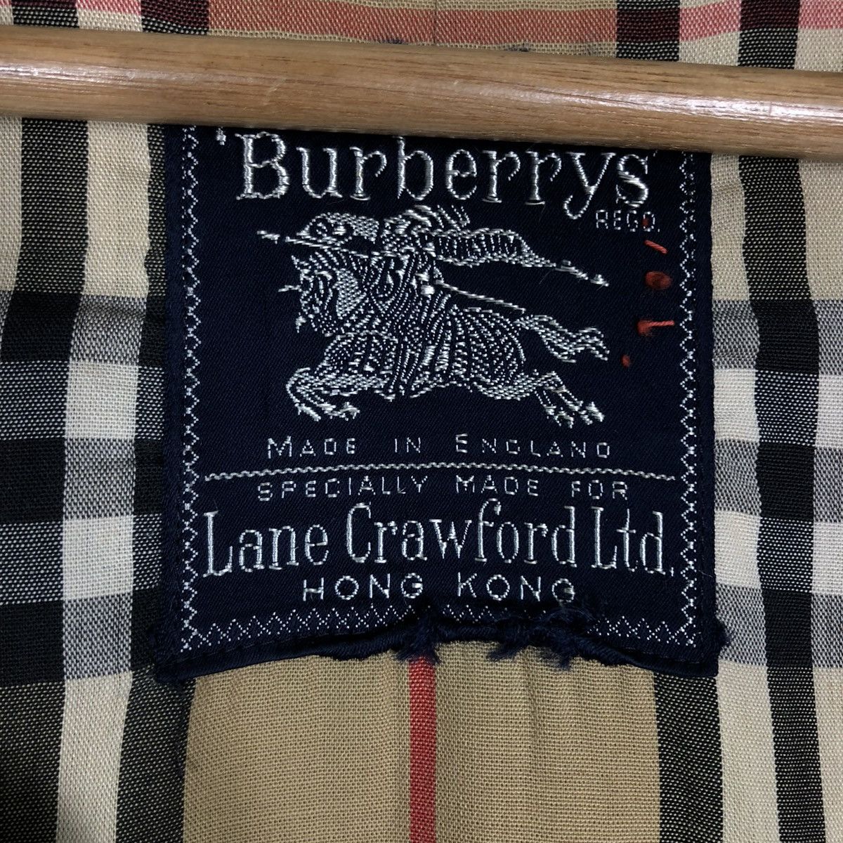 Burberry 🔥Vtg Long Jacket Burberrys Made in England Lane Crawford Ltd Size US M / EU 48-50 / 2 - 14 Thumbnail