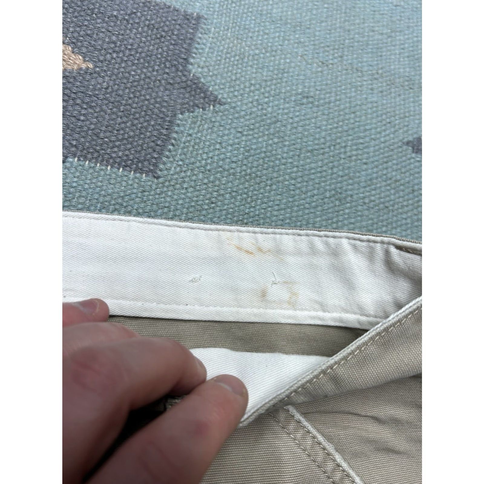 American Eagle Outfitters VINTAGE American Eagle Canvas Carpenter Pants Baggy Workwear 34x31 Men Jeans Beige 90s Skater Y2K Size US 34 / EU 50 - 8 Thumbnail