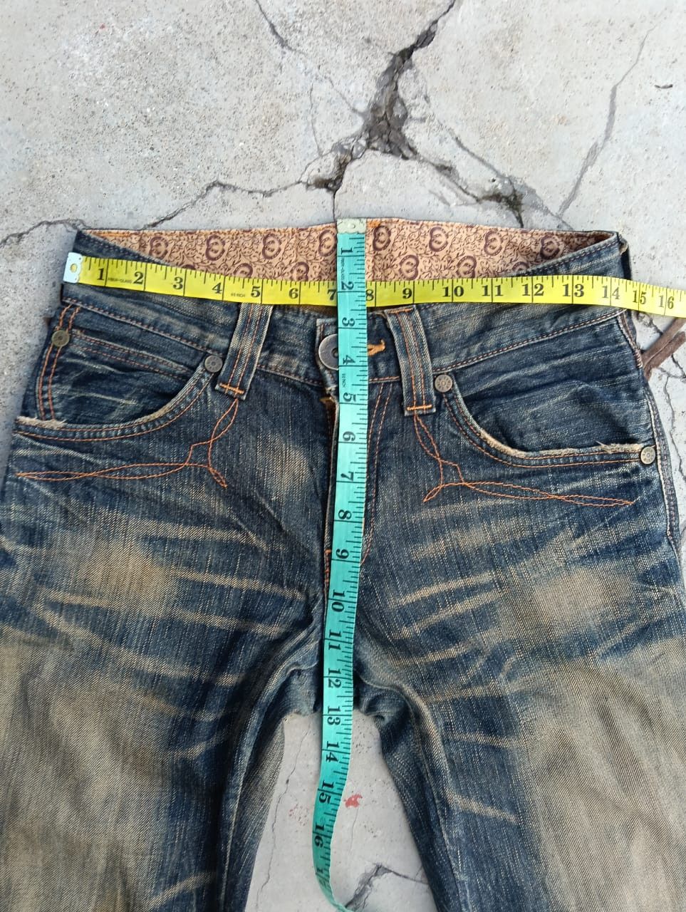 Edwin Edwin 503 Blue Trip Muddy Wash Natural Fades Japanese denim. Size US 28 / EU 44 - 8 Thumbnail