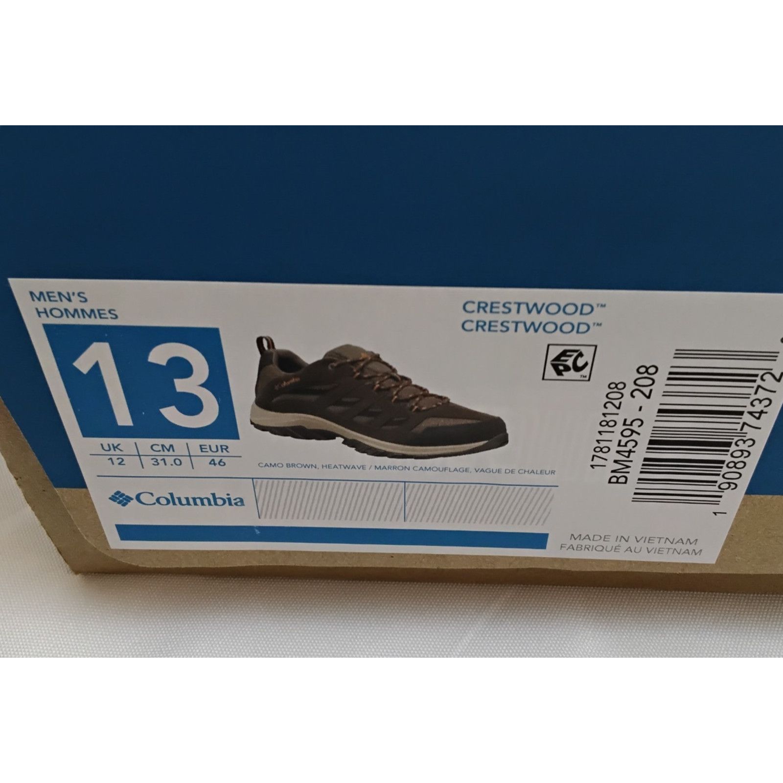 Columbia Columbia Crestwood Hiking Shoes Men's 13 Camo Brown NIB Size US 13 / EU 46 - 13 Thumbnail
