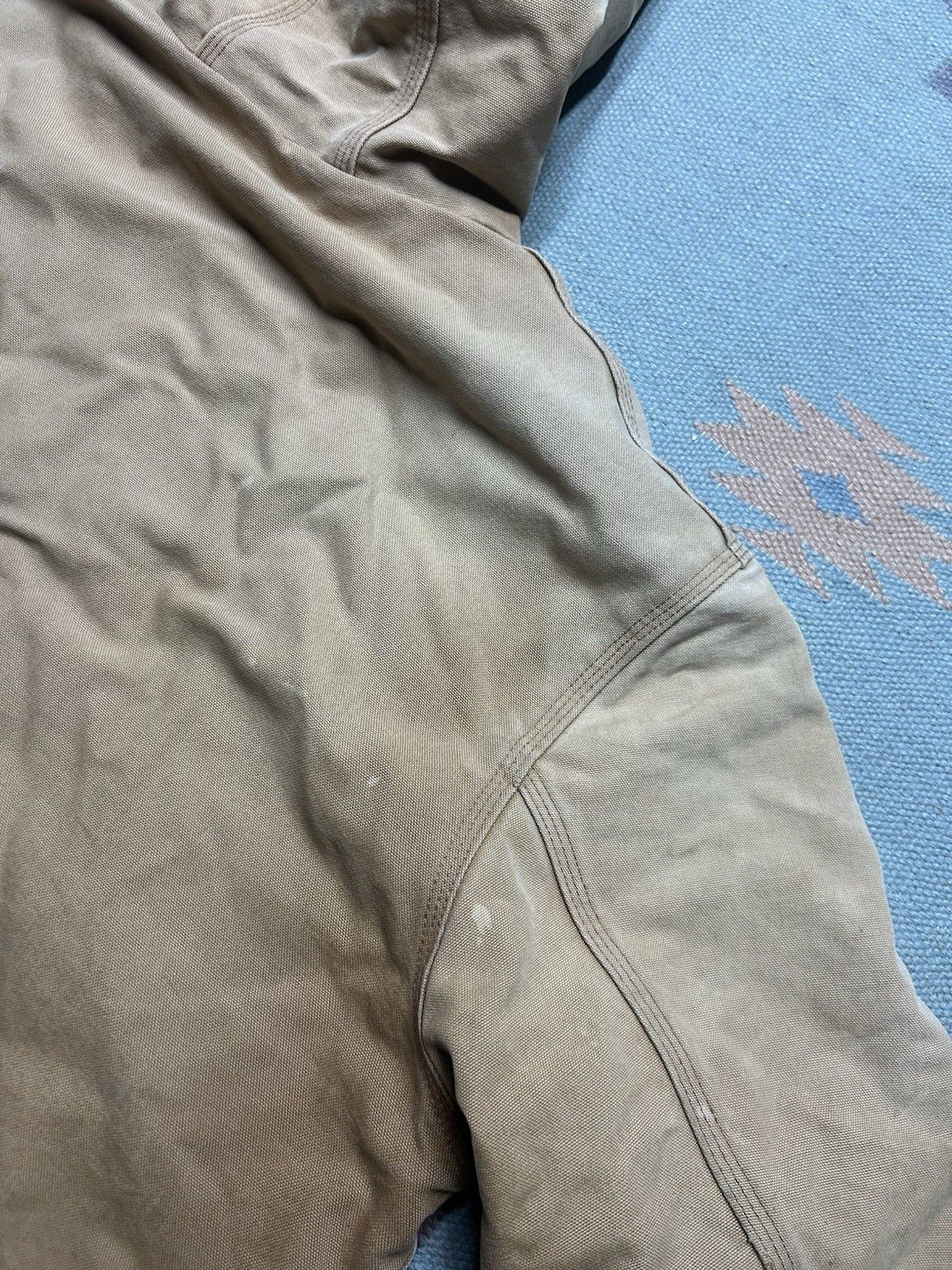 Vintage Vtg Carhartt hooded work jacket j130 j140 distressed fade XL Size US XL / EU 56 / 4 - 10 Thumbnail