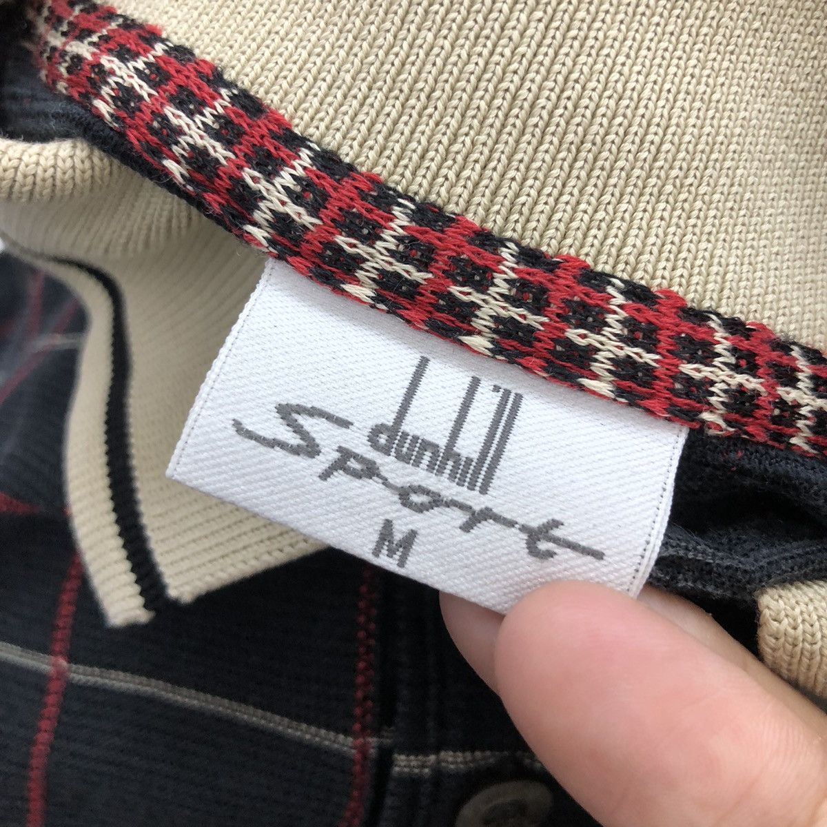 Alfred Dunhill × Vintage Vintage 90s DUNHILL SPORT Polos Checkered Size US M / EU 48-50 / 2 - 4 Thumbnail