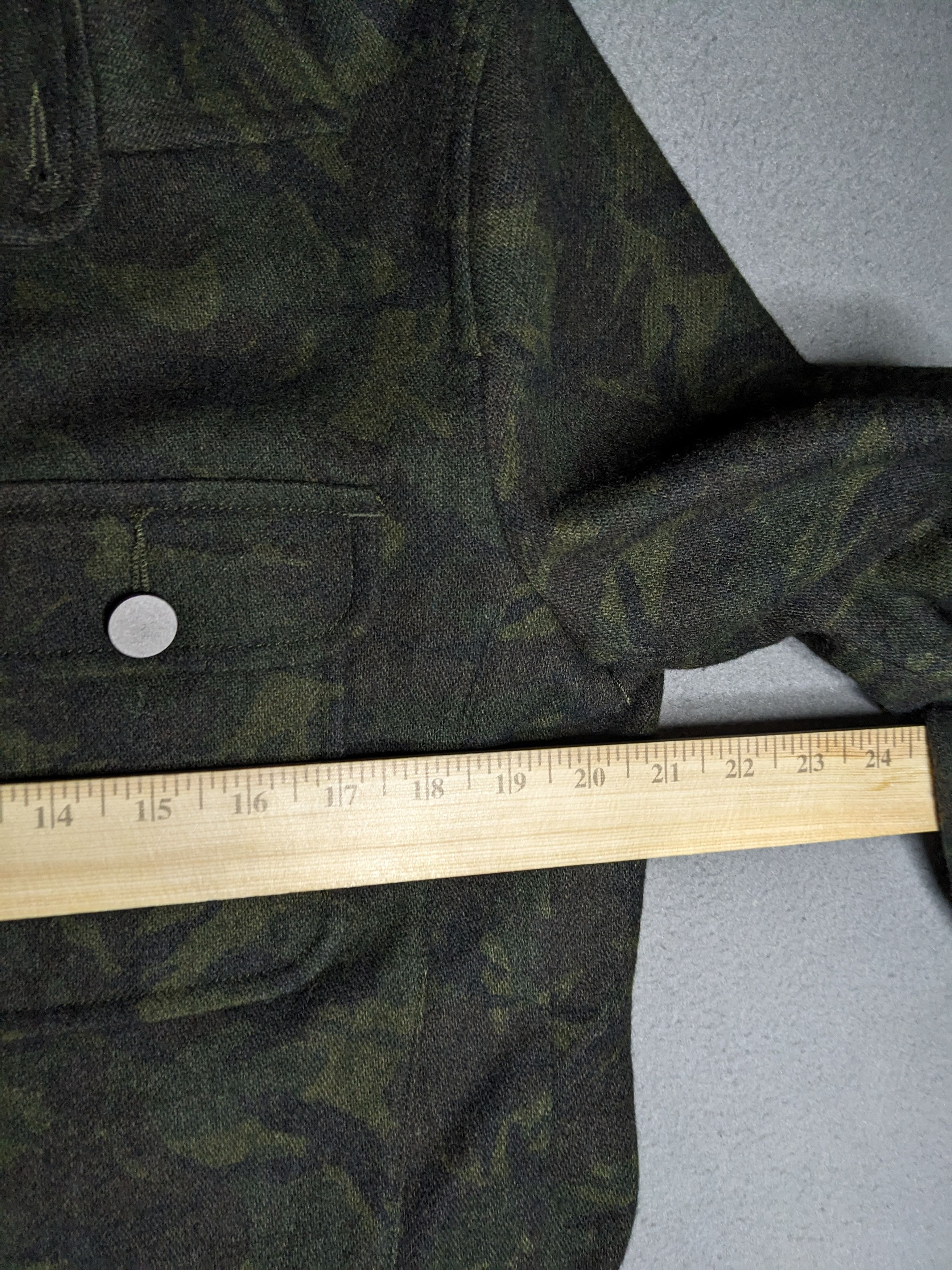 junhashimoto Jun Hashimoto Camo Wool Overshirt XL Jacket Military Shacket Size US XL / EU 56 / 4 - 12 Thumbnail