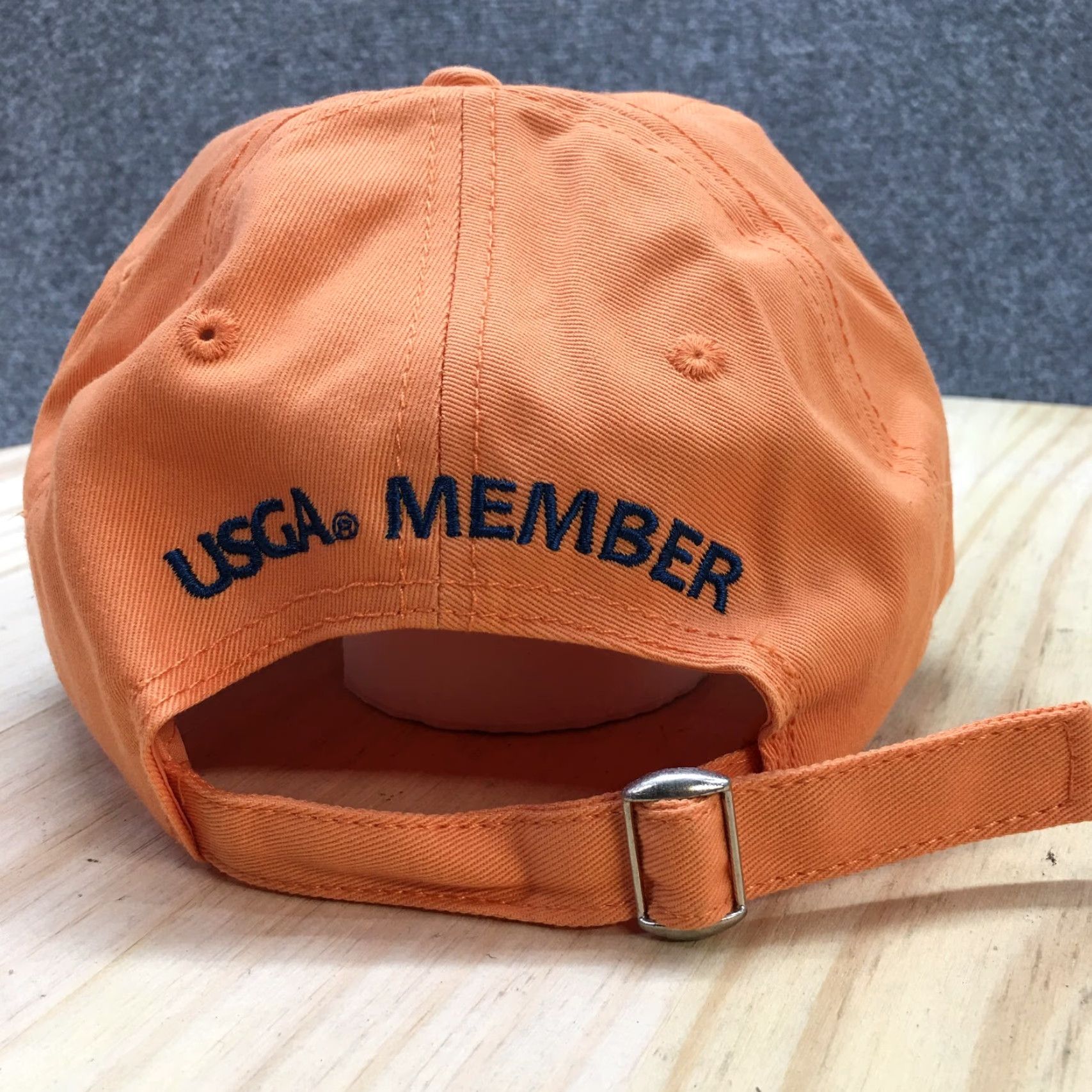 Vintage USGA Dad Baseball Cap Mens One Size Orange Adjustable Lightweight Canvas Cotton Hat Size ONE SIZE - 6 Thumbnail