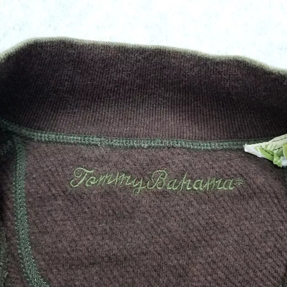 Tommy Bahama Tommy Bahama Sweater Mens Large Long Sleeve Zip Mock Neck Size US L / EU 52-54 / 3 - 8 Thumbnail