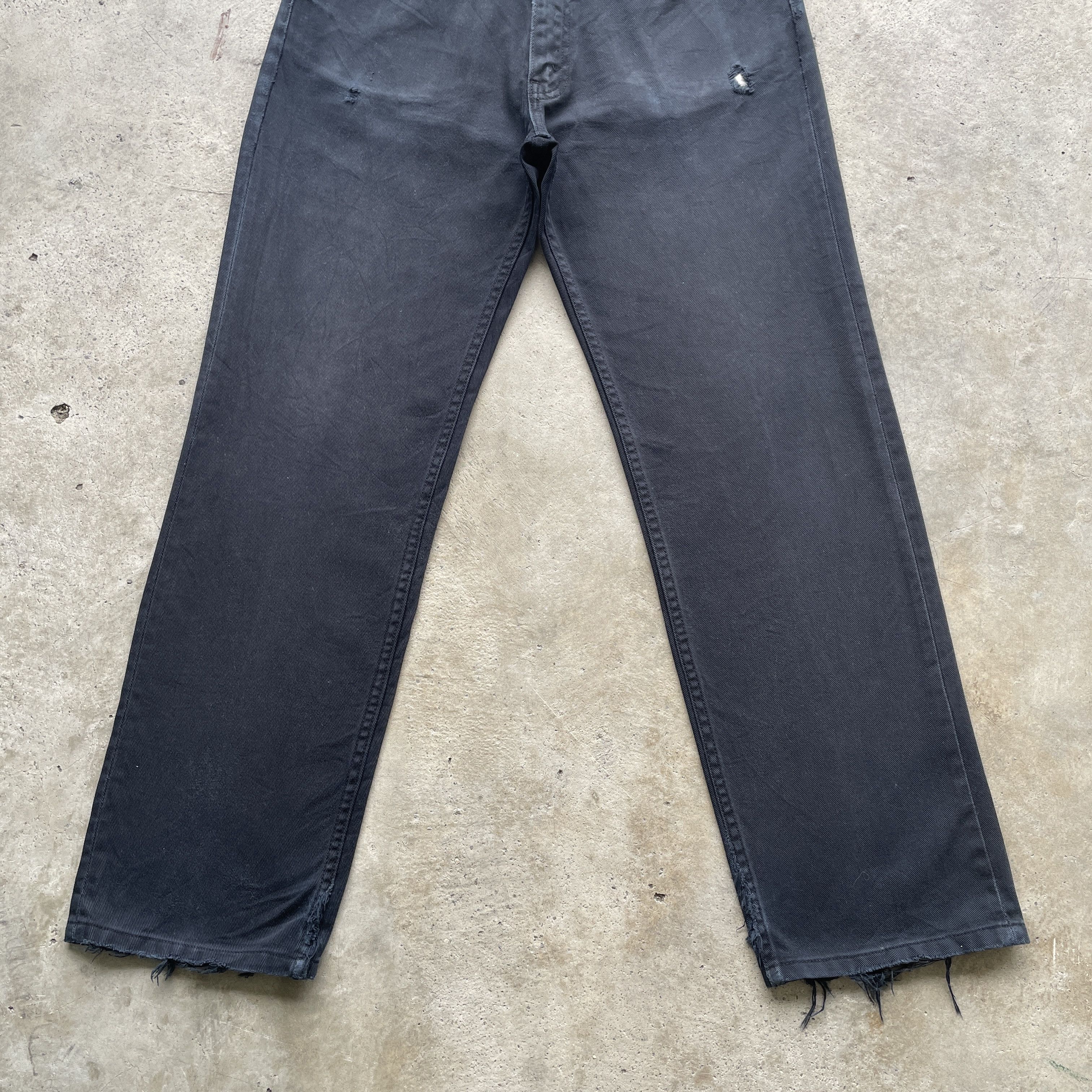 Levi's × Vintage VINTAGE LEVI’S 502 FADED DENIM DISTRESSED BLACK JEANS PANTS Size US 32 / EU 48 - 5 Thumbnail