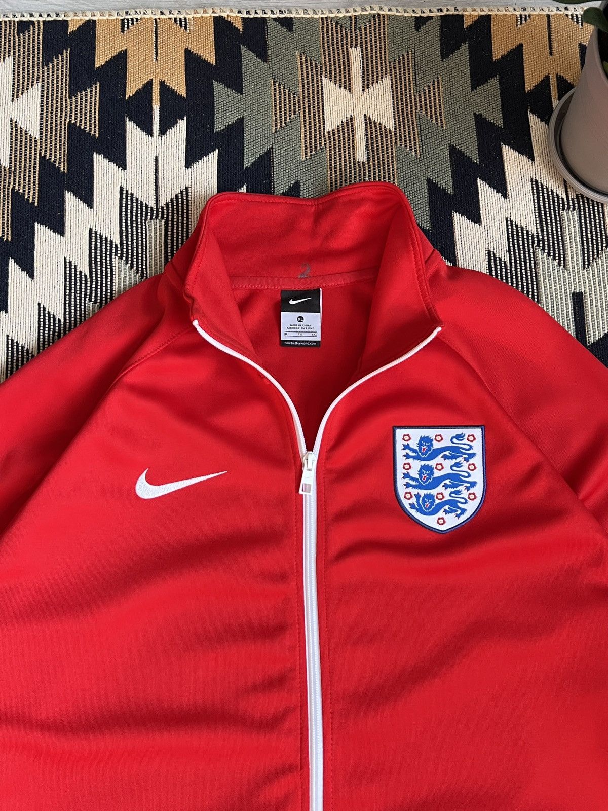 Nike Nike Team England 2016 Evro Football Soccer Anthem Track Top Size US XL / EU 56 / 4 - 7 Thumbnail