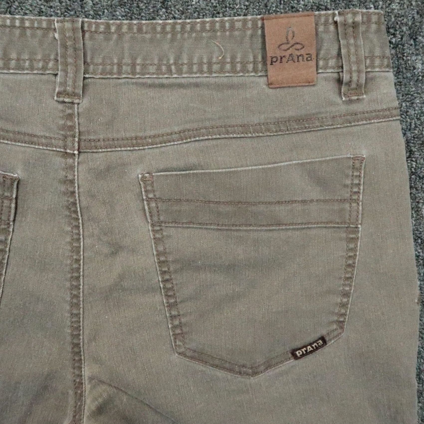 Prana prAna Jeans Men 34x32 Beige Brown Bridger Stretch Organic Cotton Denim Outdoor Size US 34 / EU 50 - 6 Thumbnail